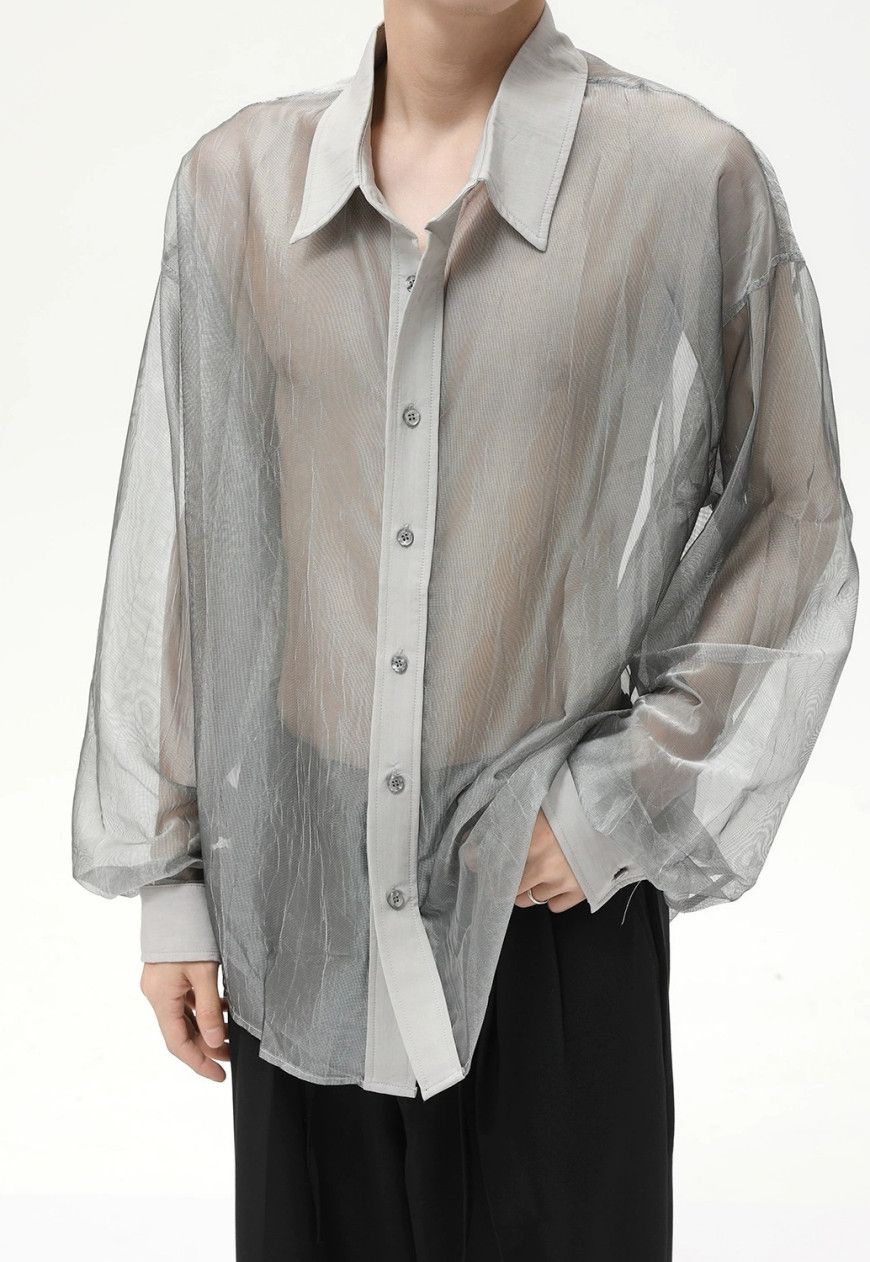 Other Men’s Thin mesh see-through shirt Size US M / EU 48-50 / 2 - 5 Thumbnail
