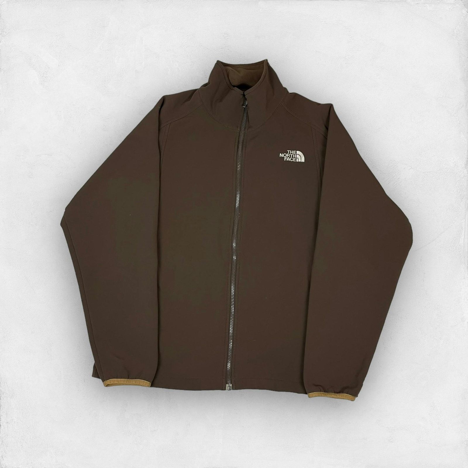 The North Face × Vintage The North Face Men Brown Fleece Lined Full Zip Jacket Medium Size US M / EU 48-50 / 2 - 1 Thumbnail