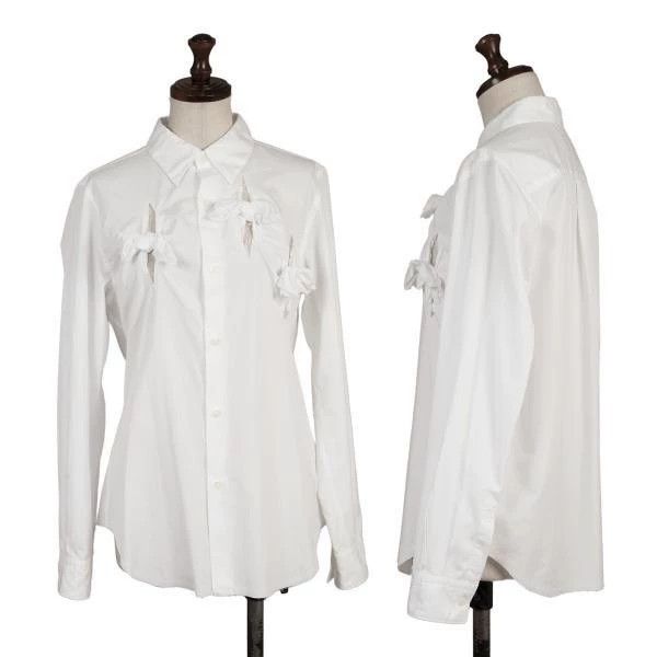 Comme des Garcons Comme Des Garcons White Vintage Cutout Bow Shirt Size M / US 6-8 / IT 42-44 - 1 Thumbnail