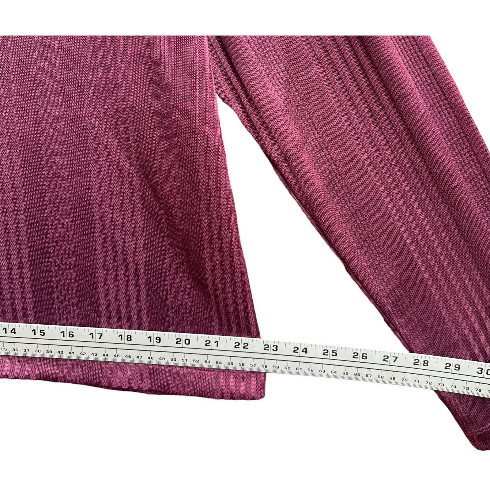 Other Knox Rose - Women's Long Sleeve Turtleneck Top - Plum - 1X Size XL / US 12-14 / IT 48-50 - 6 Thumbnail