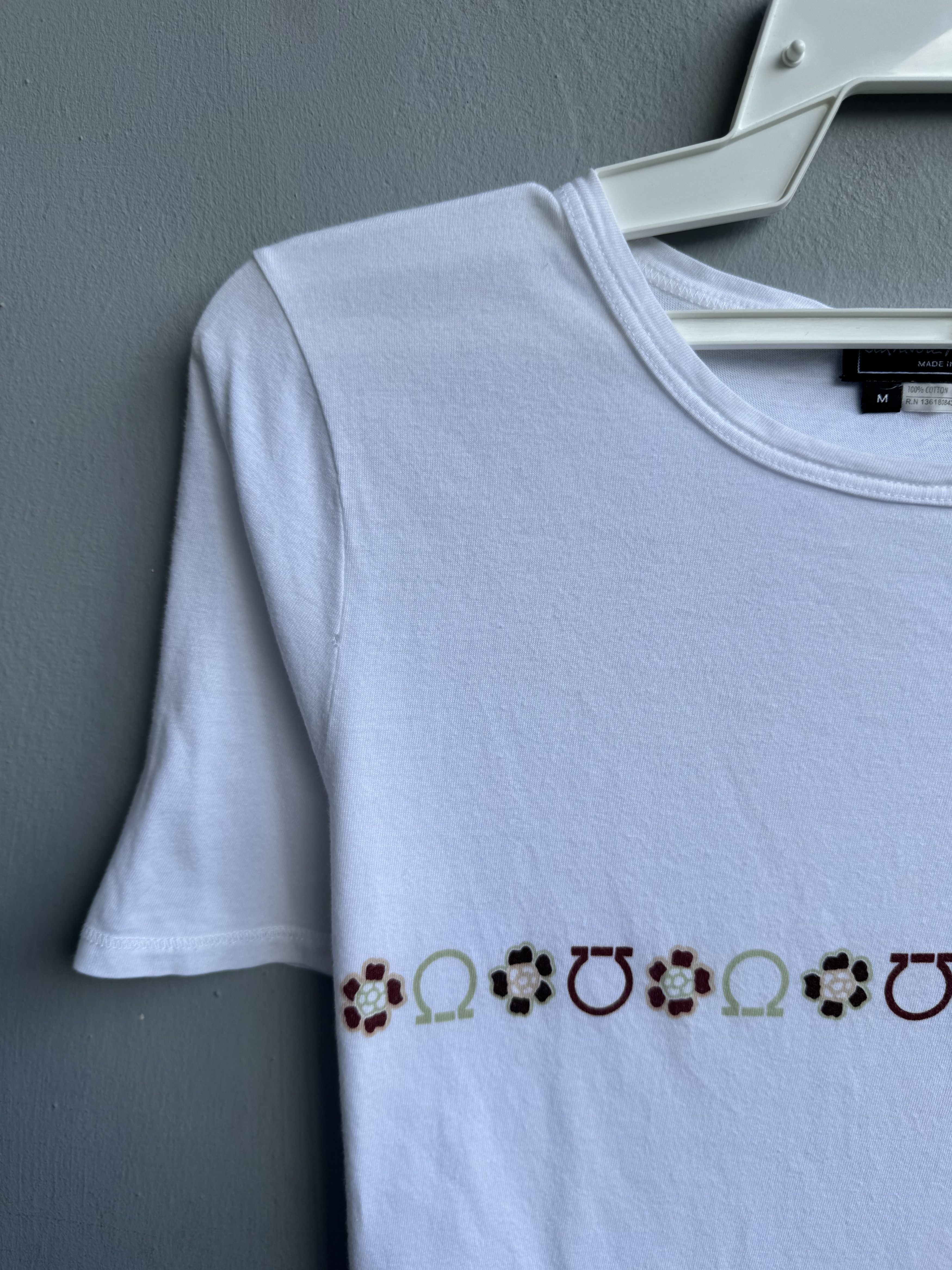 Salvatore Ferragamo Salvatore Ferragamo Logo Jeweled Shirt Size M / US 6-8 / IT 42-44 - 3 Thumbnail