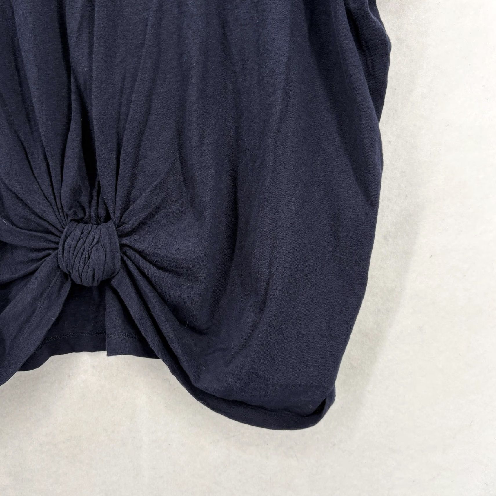 Vintage Chico's Shirt Womens XXL Blue Short Sleeve Cotton Slub Knot Front Tee NWT Shirt Womens 4 XXL Blue Short Sleeve Cotton Slub Knot Front Tee Top NWT Size XXL / US 16-18 / IT 52-54 - 3 Thumbnail