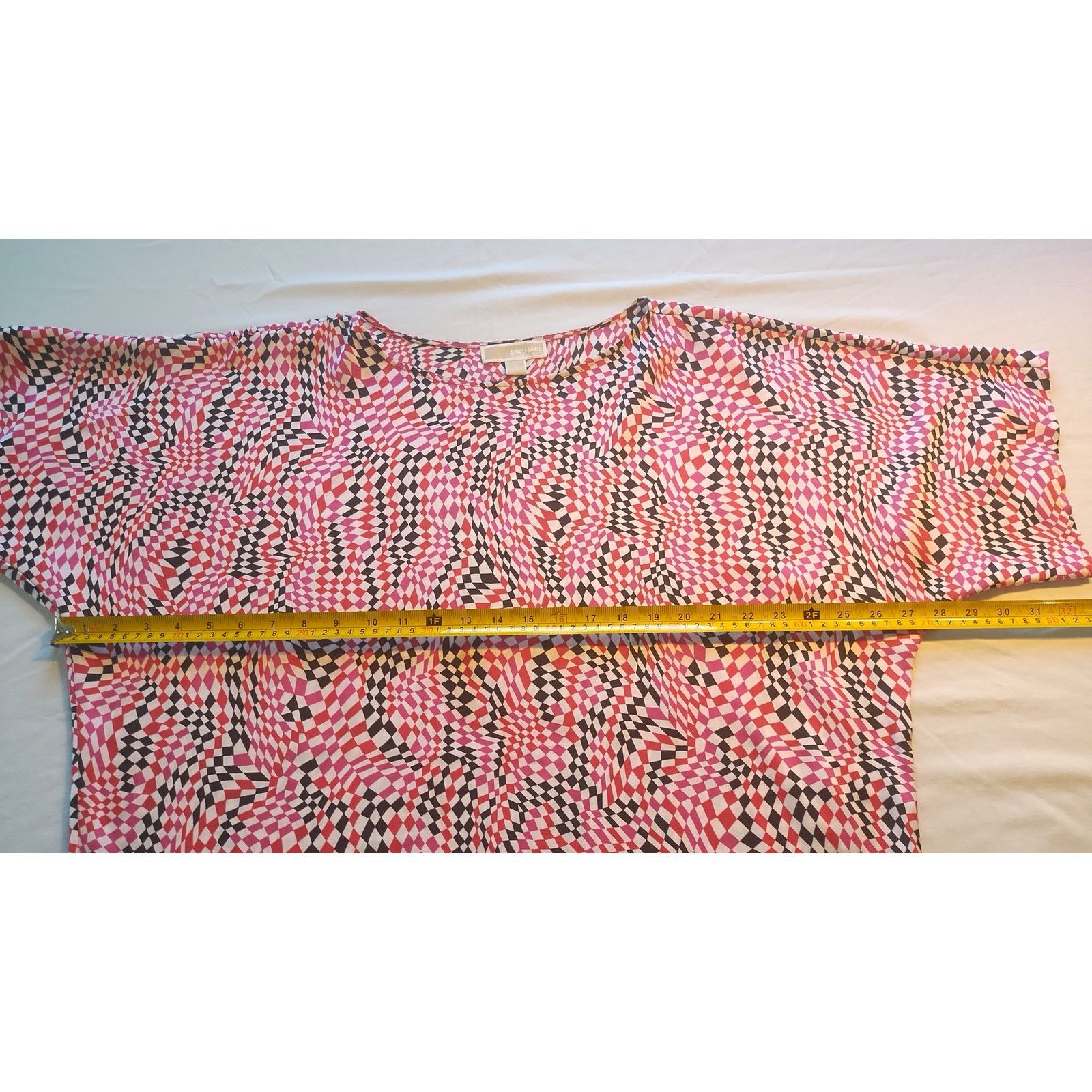 Michael Kors MICHAEL KORS Blouse Multicolor Abstract Print SZ L Size L / US 10 / IT 46 - 10 Thumbnail