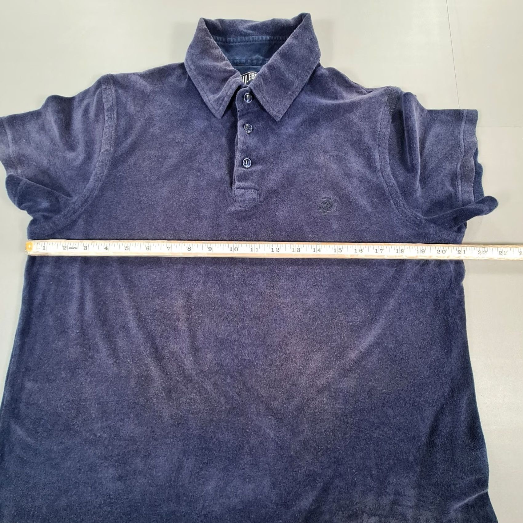 Vilebrequin Vilebrequin Mens Polo Shirt Navy Blue Medium Terry Cotton Preppy Short Sleeve - Slim Fit Size US M / EU 48-50 / 2 - 5 Thumbnail