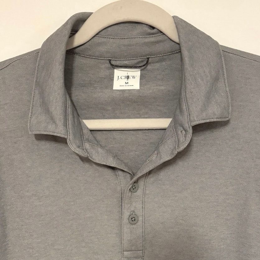J.Crew J.Crew Performance Polo Shirt Coolmax Heathered Gray Size M Size US M / EU 48-50 / 2 - 5 Thumbnail