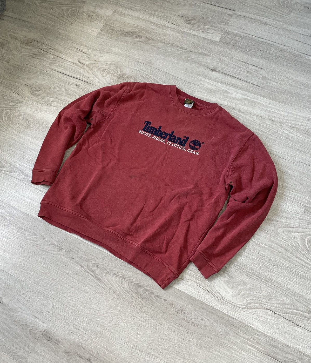 Timberland × Vintage Vintage Sweatshirt Timberland Rare Size US L / EU 52-54 / 3 - 1 Thumbnail