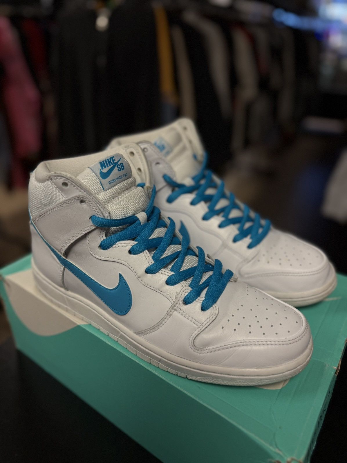 Nike Dunk High Top Blue Mulder Size 11 High Top Size US 11 / EU 44 - 6 Thumbnail