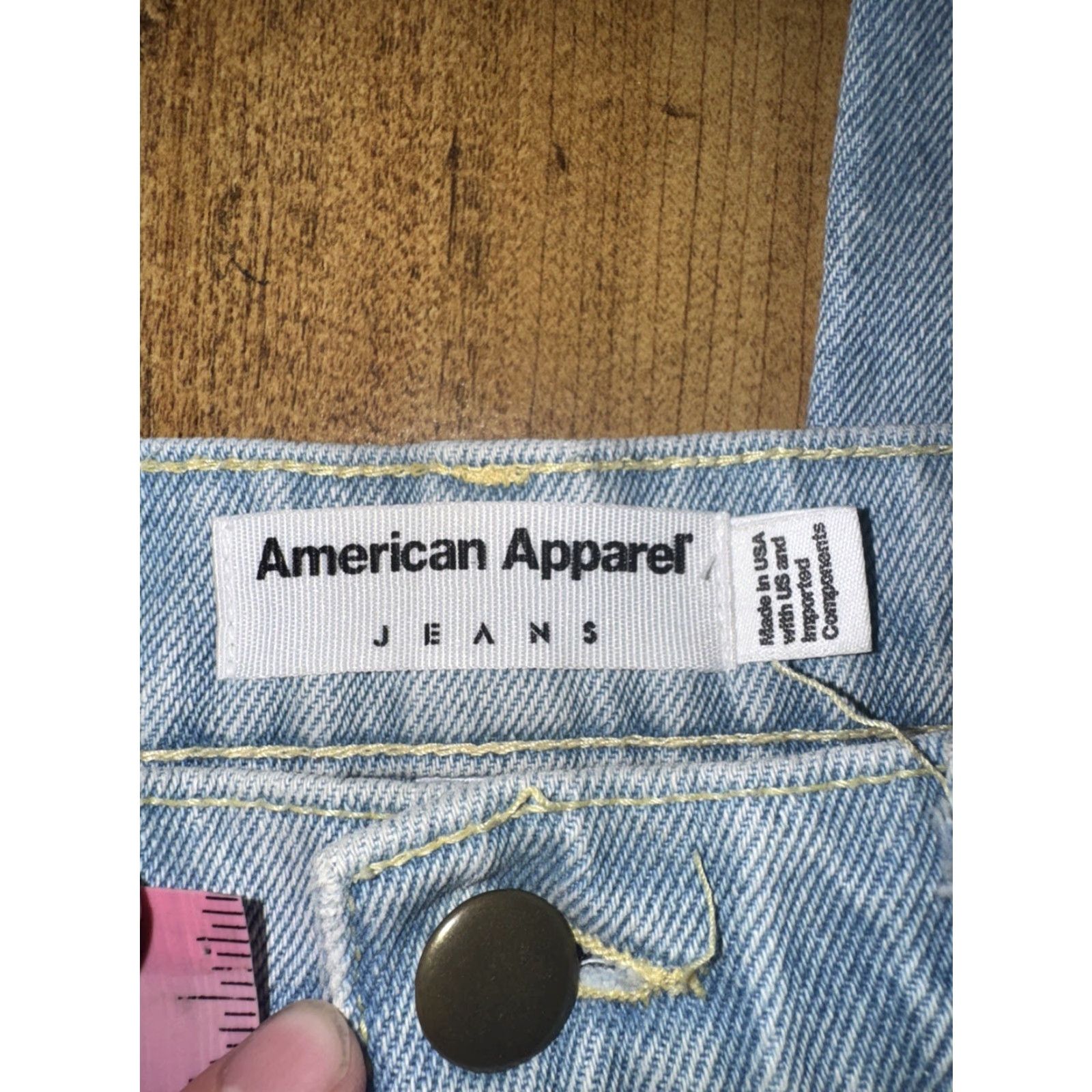 American Apparel VINTAGE American Apparel Skinny Denim Jeans Blue Men’s 28x32 Light Wash Mens Size US 28 / EU 44 - 4 Thumbnail