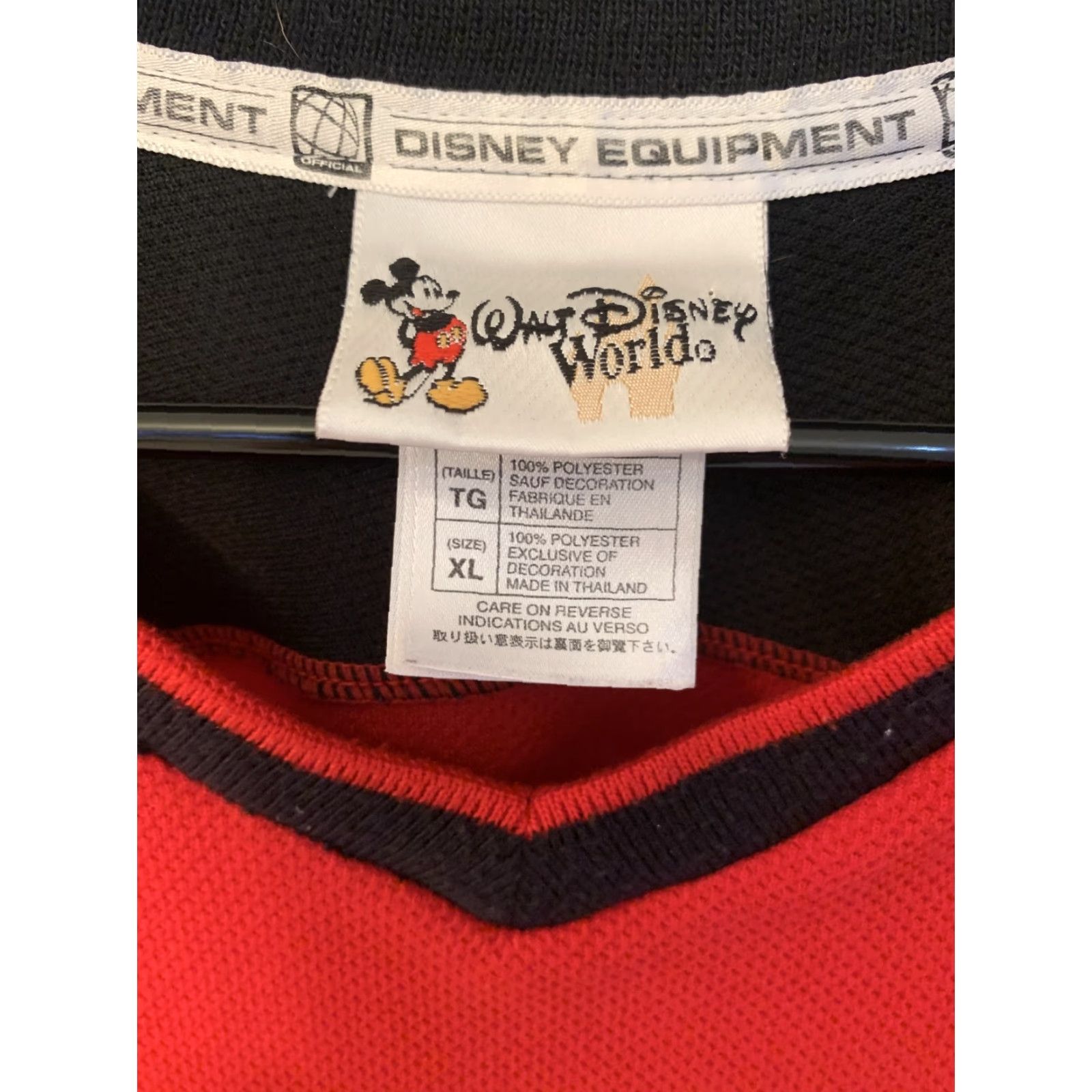 Disney VINTAGE Walt Disney L/S Shirt Men’s XL Disney Equipment Mickey Mouse Long Sleeve Crew Neck Red Logo 80s SHIRT Mens Size US XL / EU 56 / 4 - 2 Thumbnail