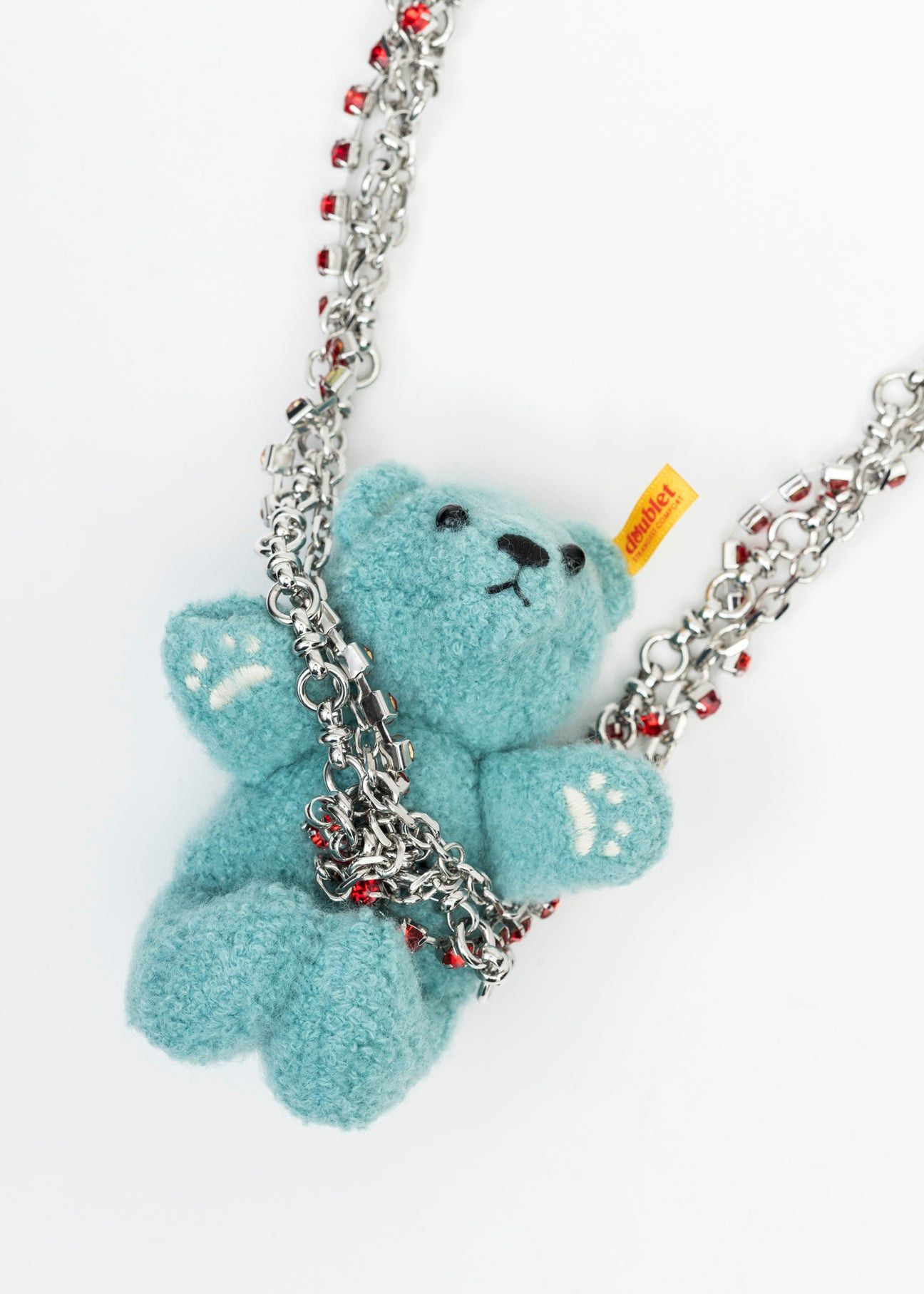 Doublet FW23 Stuffed Bear chain necklace Size ONE SIZE - 1 Thumbnail