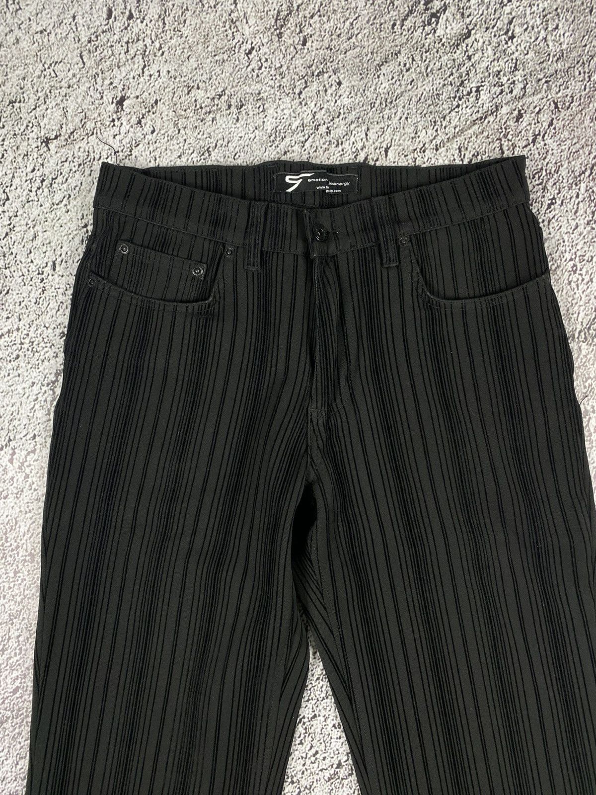 Vintage Vintage Y2K striped straight avantgarde pants oldmoney Size US 30 / EU 46 - 3 Thumbnail