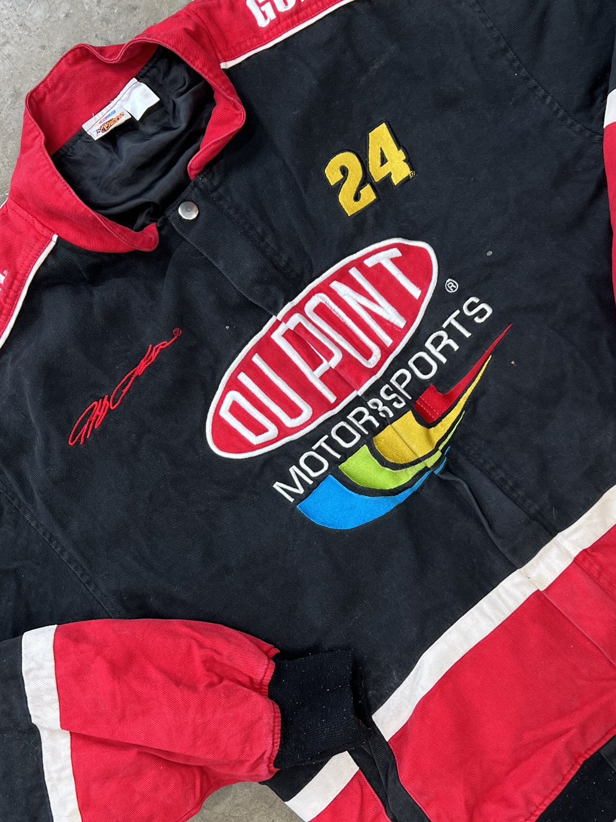 NASCAR × Vintage Vintage NASCAR Jeff Gordon DuPont Jacket Black Sz. Large Size US L / EU 52-54 / 3 - 1 Thumbnail