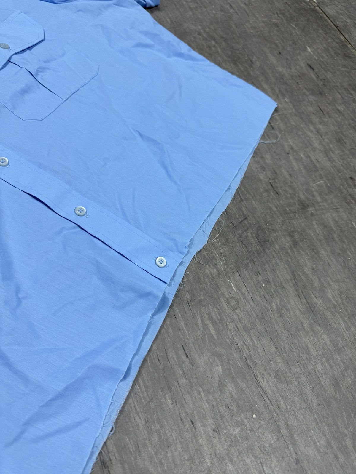 Other ᶠᵃⁿᶜʸᵍᵘʸBOXY Trashed Shirt Vintage Cropped Button Up 90s 80 Size US M / EU 48-50 / 2 - 4 Thumbnail