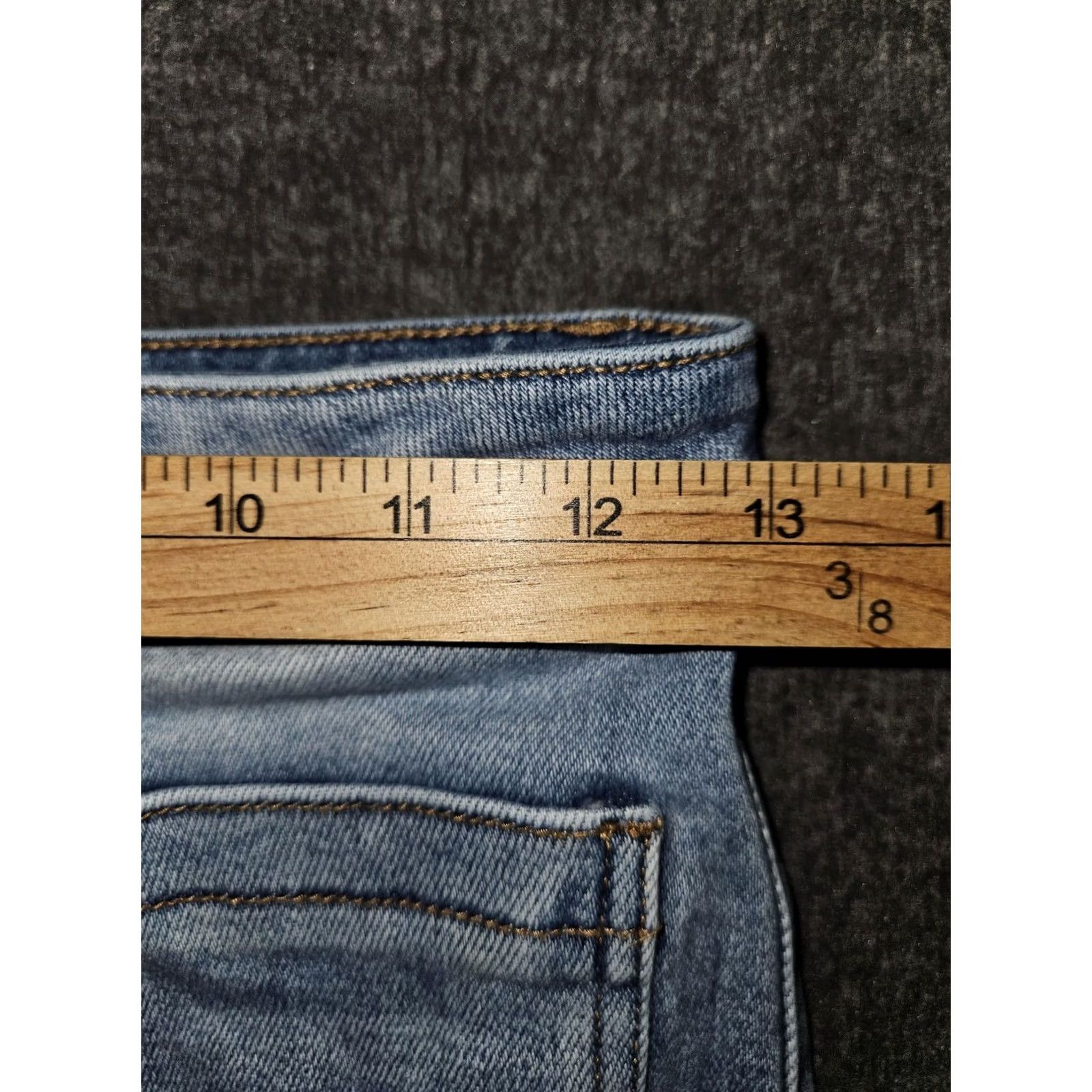 Vintage Hidden Jeans Flared Jeans 26 Blue Light Wash High Rise Distressed Raw Hem Denim Juniors Boys Girls Size 26" / US 2 / IT 38 - 3 Thumbnail