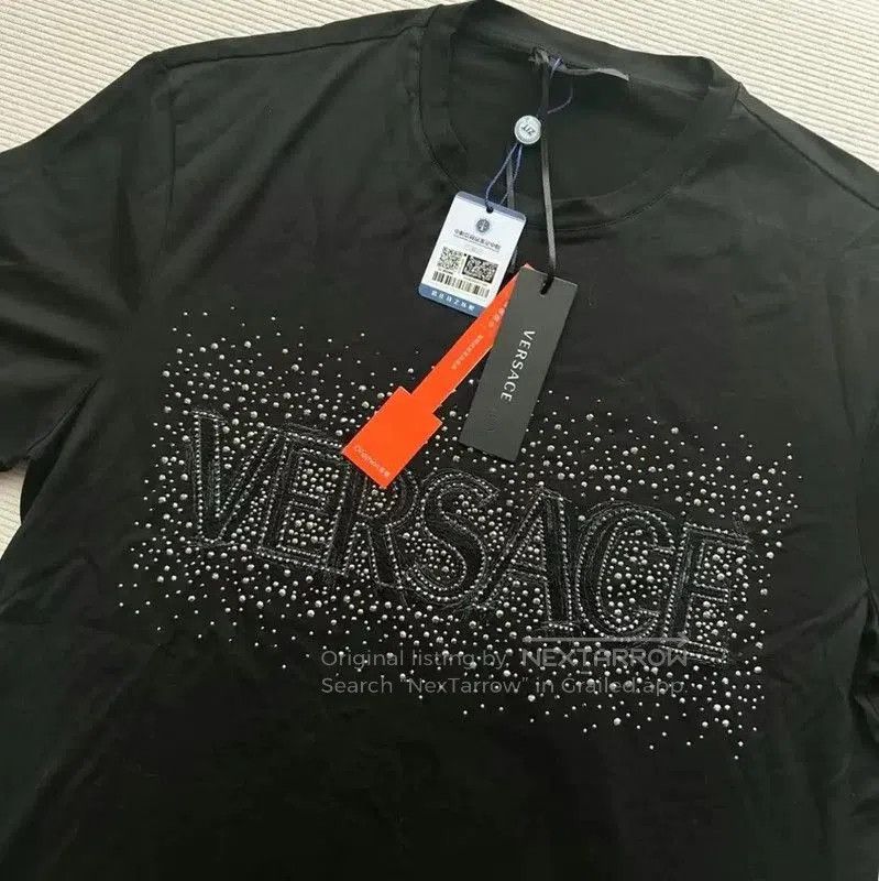 Versace Versace Black Logo Short Sleeve T-Shirt . Size US S / EU 44-46 / 1 - 4 Thumbnail