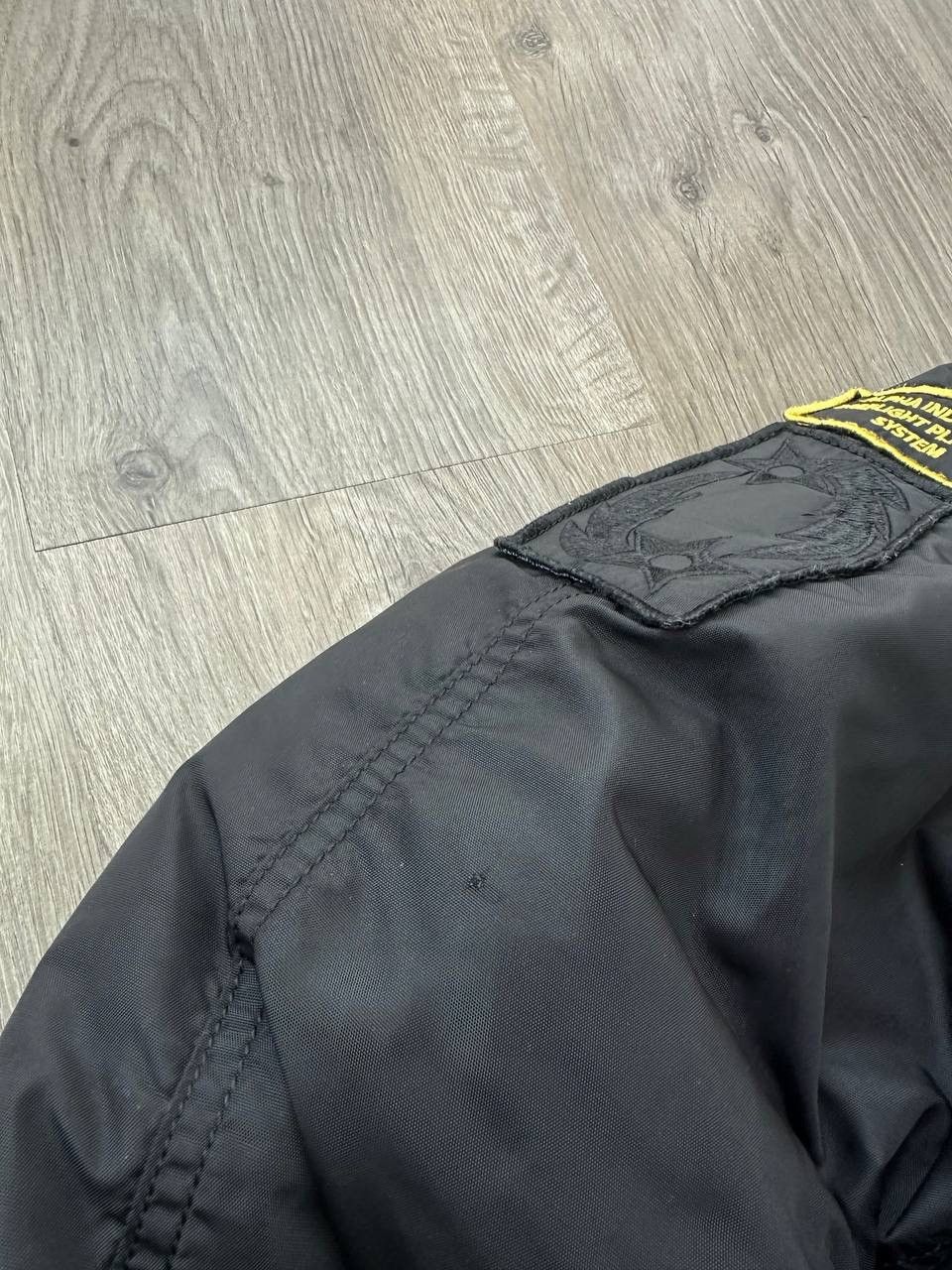 Alpha Industries × Vintage Vintage Alpha Industries Faux Fur Black Bomber Jacket Size US L / EU 52-54 / 3 - 11 Thumbnail