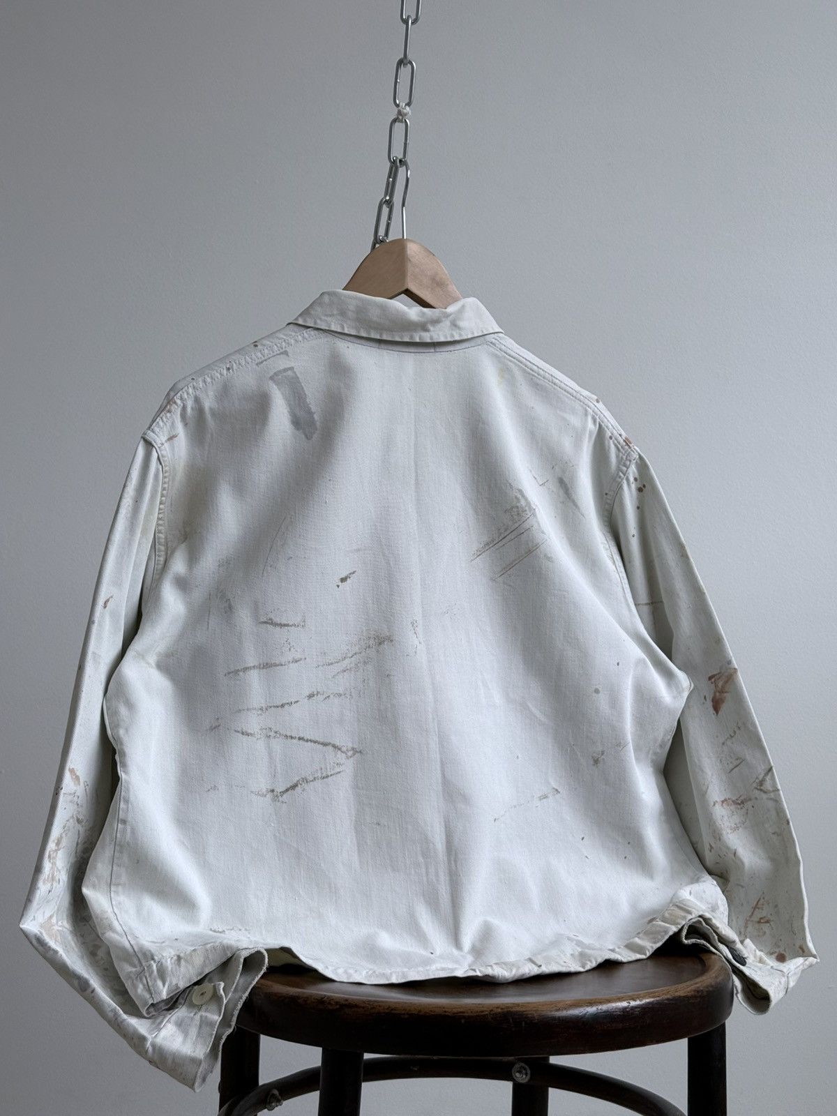 Vetra Vintage 1978 Dated German Thrashed Sanfor Chore Work Jacket Size US L / EU 52-54 / 3 - 10 Thumbnail