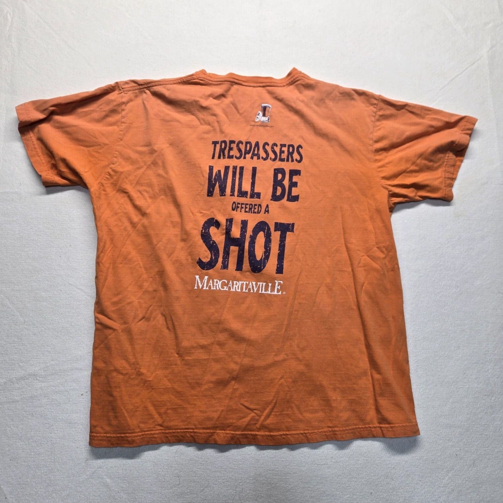 Vintage Margaritaville T-Shirt / Shirt Unisex Adults 2X Orange Logo Beach Tropical 90s Style Mens Womens Boys Girls Size US XXL / EU 58 / 5 - 8 Thumbnail