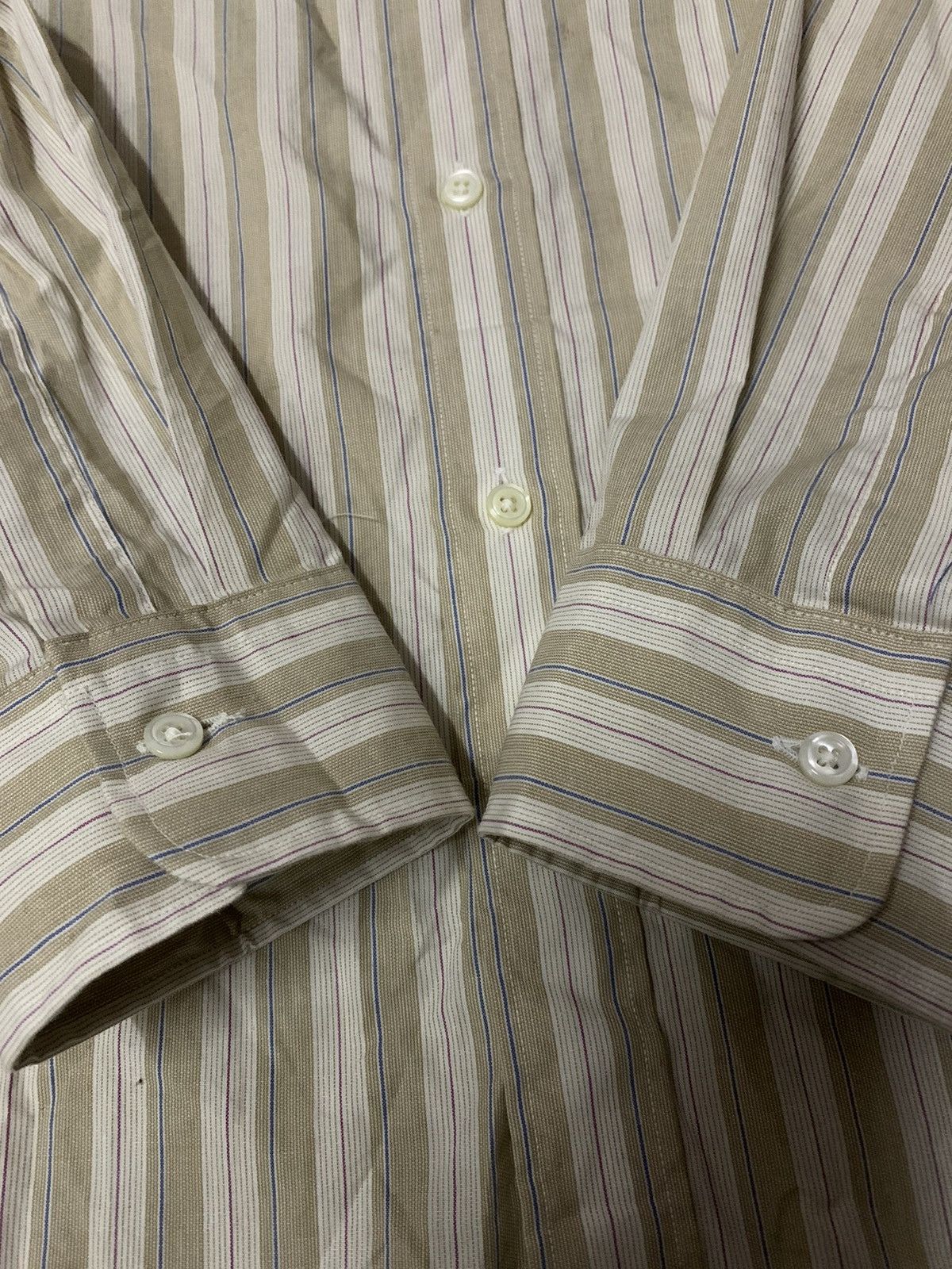 Christian Dior Monsieur 💥Vtg Christian Dior Monsieur Stripe Button Shirt Size US XL / EU 56 / 4 - 5 Thumbnail