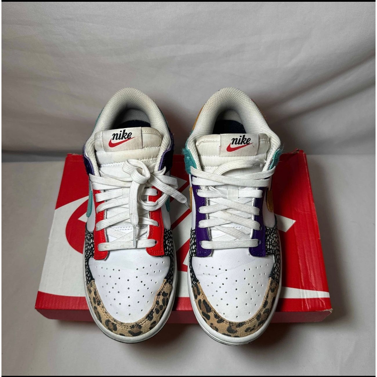 Jordan Brand × Nike Size 7 - Nike Wmns Dunk Low SE Safari Mix Women's Shoes Size US 7 / IT 37 - 4 Thumbnail