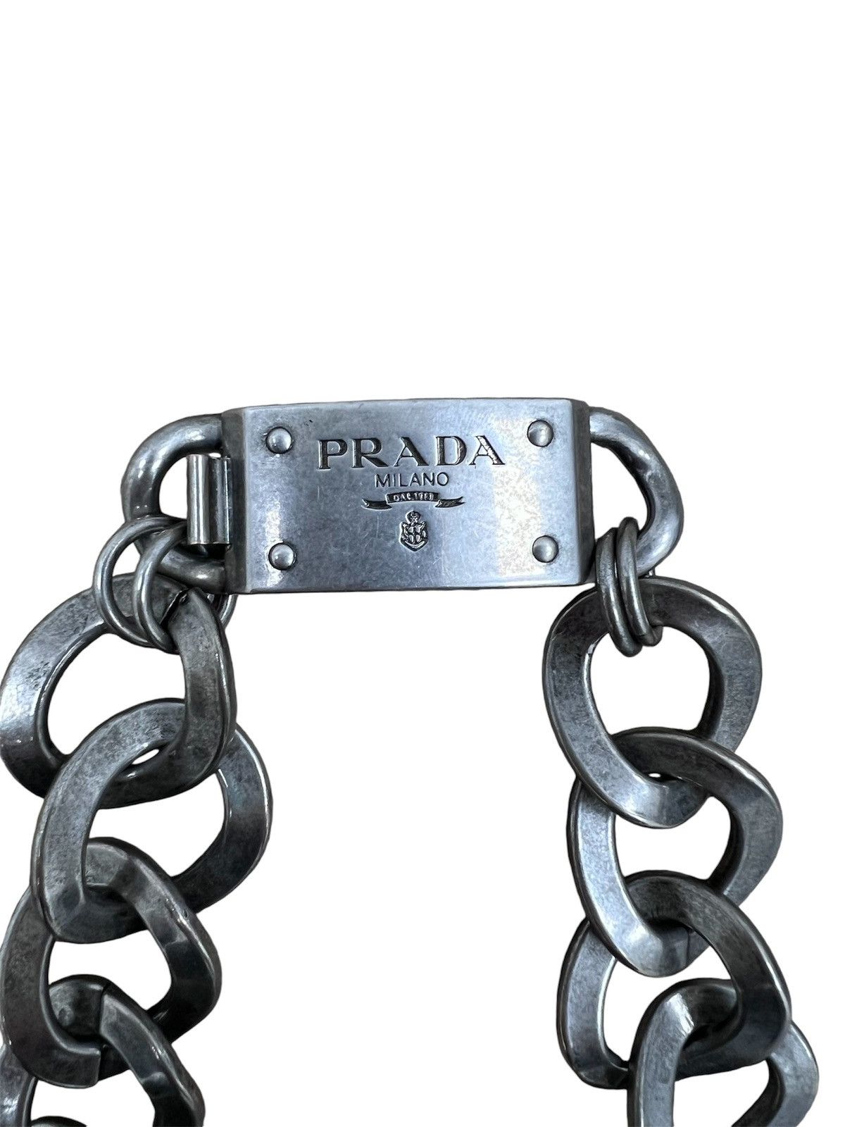 Prada × Vintage RARE✅✅VINTAGE PRADA COLLIER in Metallo Nacklace Crystal Size ONE SIZE - 7 Thumbnail