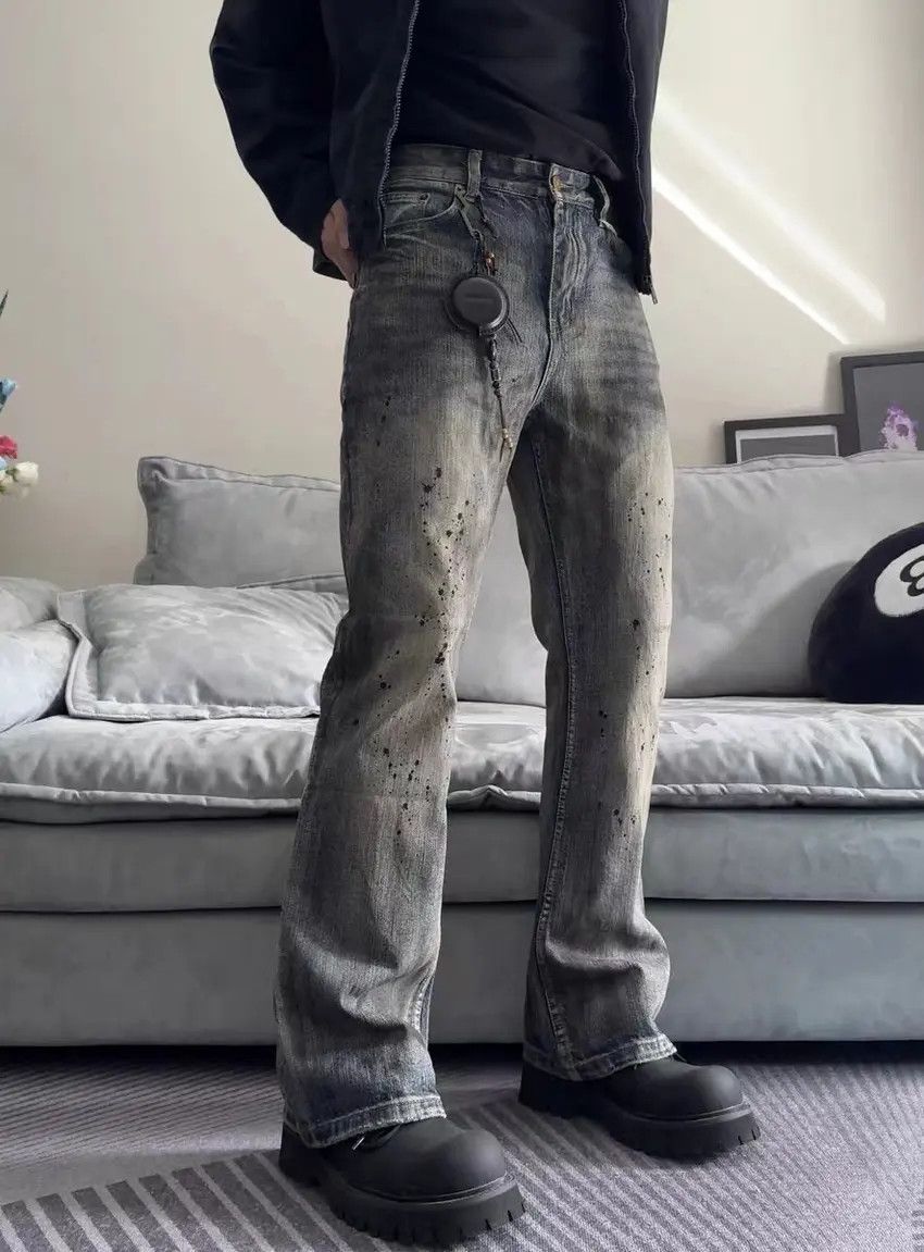Designer × Japanese Brand Faded blue y2k skate hiphop utility baggy jeans Size US 32 / EU 48 - 6 Thumbnail