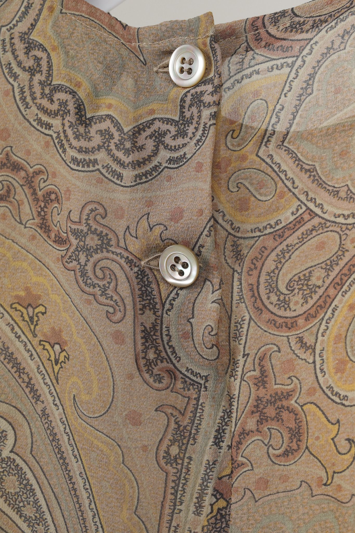 Other Dei Tre for Holt Renfrew Browns Paisley Silk Tank Size L / US 10 / IT 46 - 8 Thumbnail