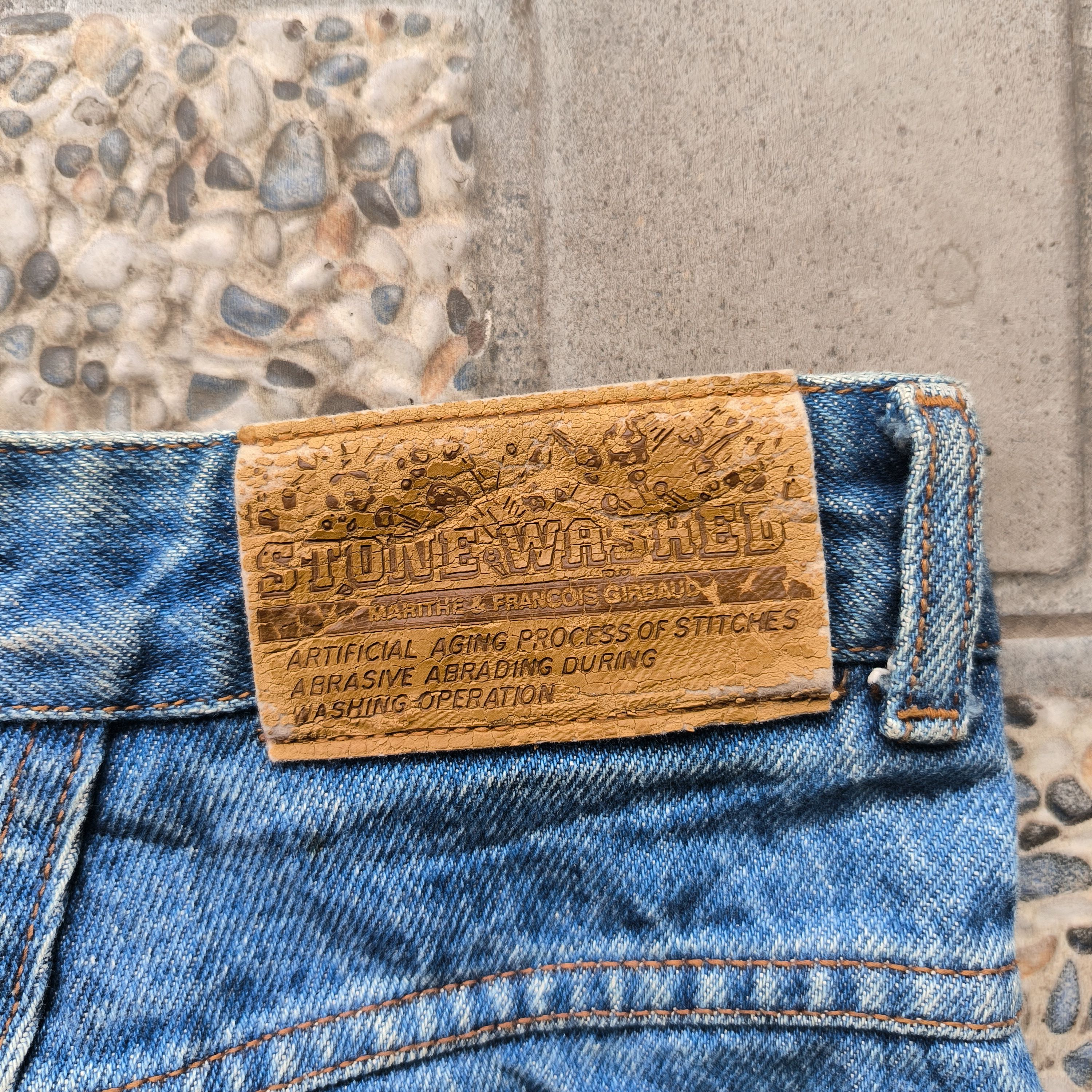 Marithe + Francois Girbaud Vintage 1990s Girbaud Stone Wash Jeans Size US 28 / EU 44 - 9 Thumbnail