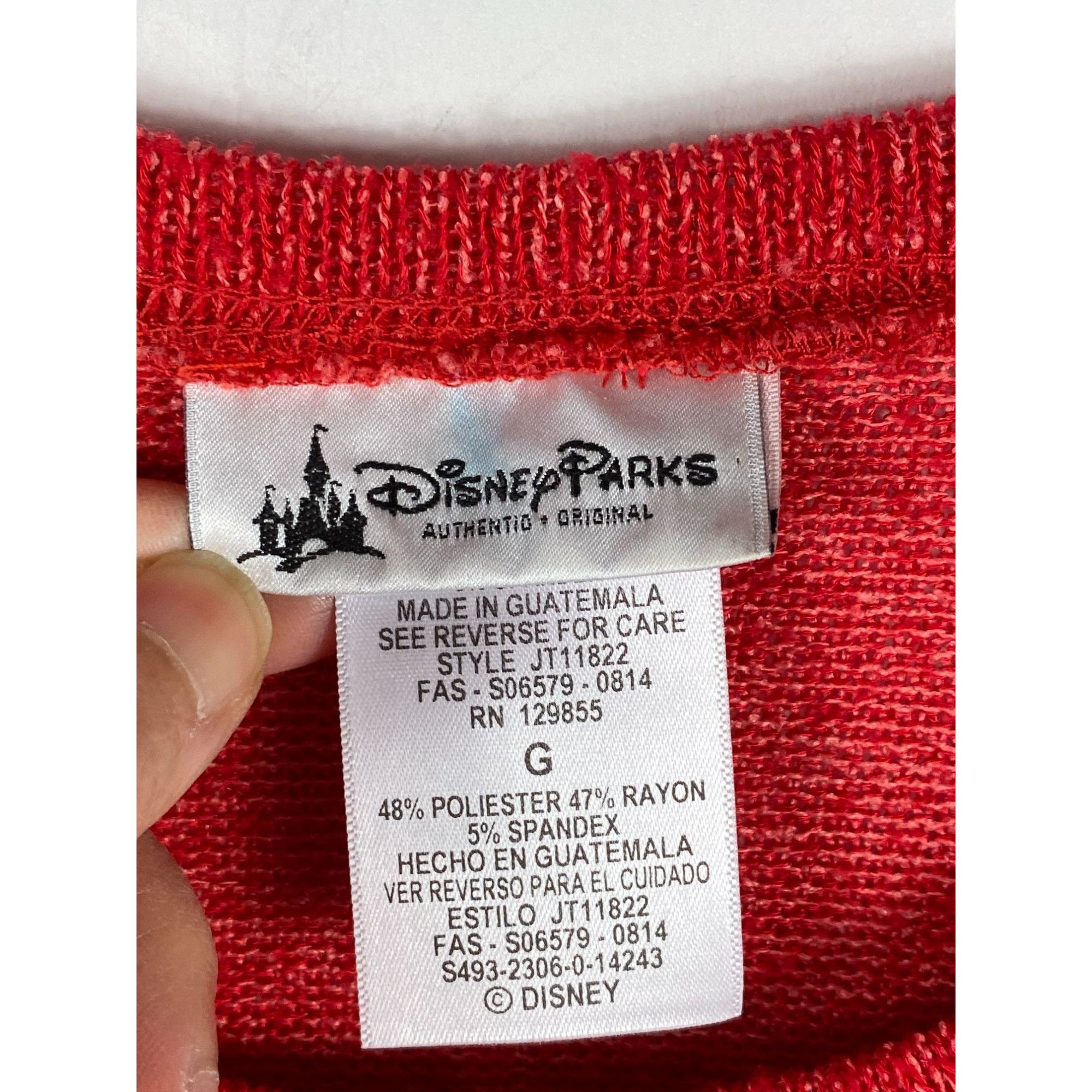 Disney Disney Parks Minnie Mouse Knitted Pullover Sweater Red Large Size L / US 10 / IT 46 - 3 Thumbnail