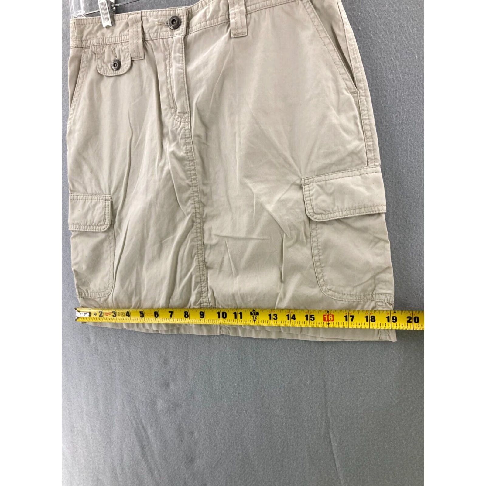 Tommy Hilfiger Tommy Hilfiger Womens Skirt 6 Khaki Tan Cotton Size 28" / US 6 / IT 42 - 3 Thumbnail