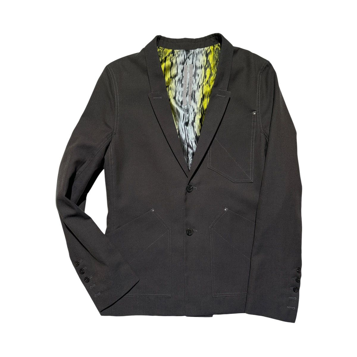 Rick Owens $3,000 FW20 performa strap shirt blazer Size US M / EU 48-50 / 2 - 1 Thumbnail
