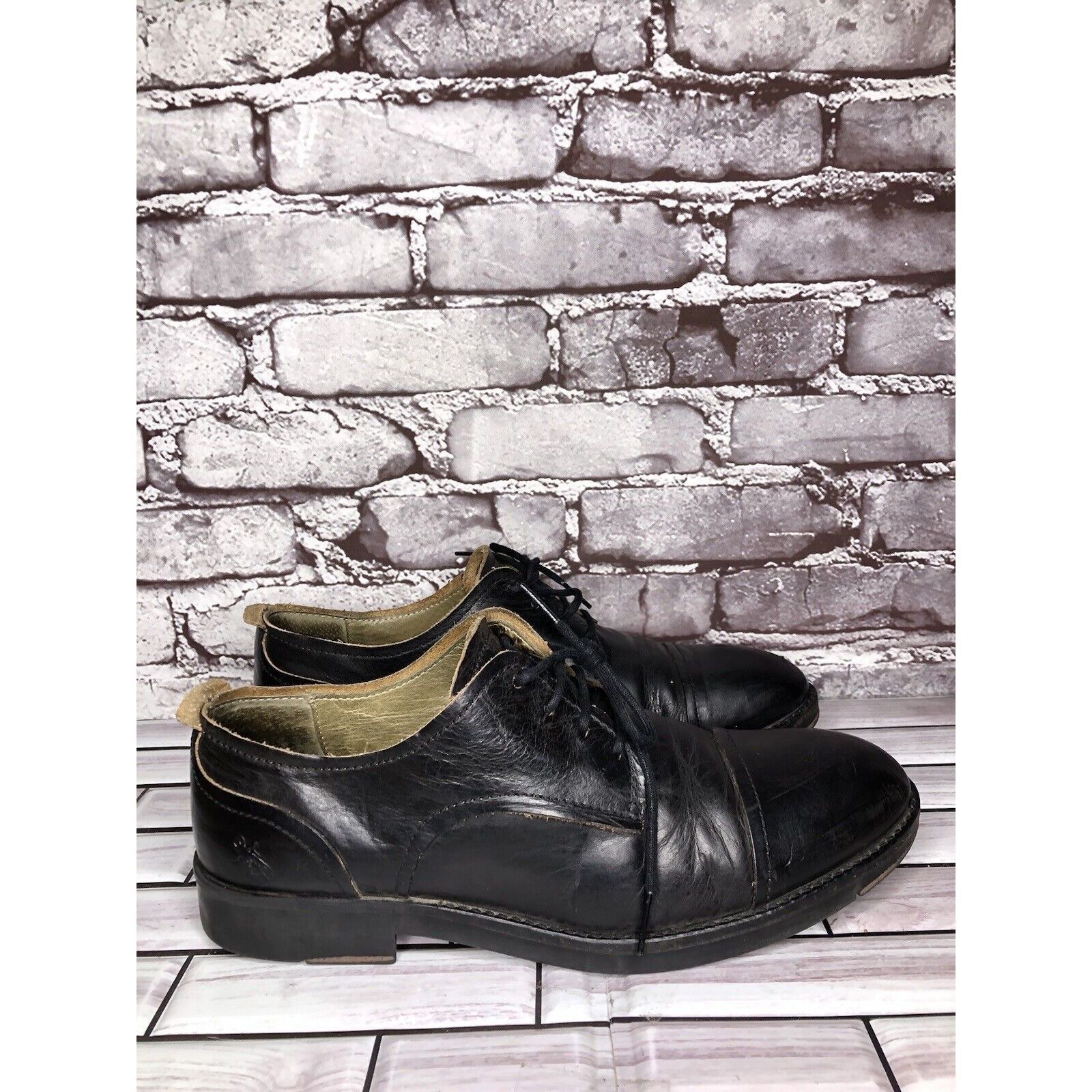 Fly London Fly London Black Leather Cap Toe Comfort Lace Up Oxfords Sho Size US 10 / EU 43 - 3 Thumbnail