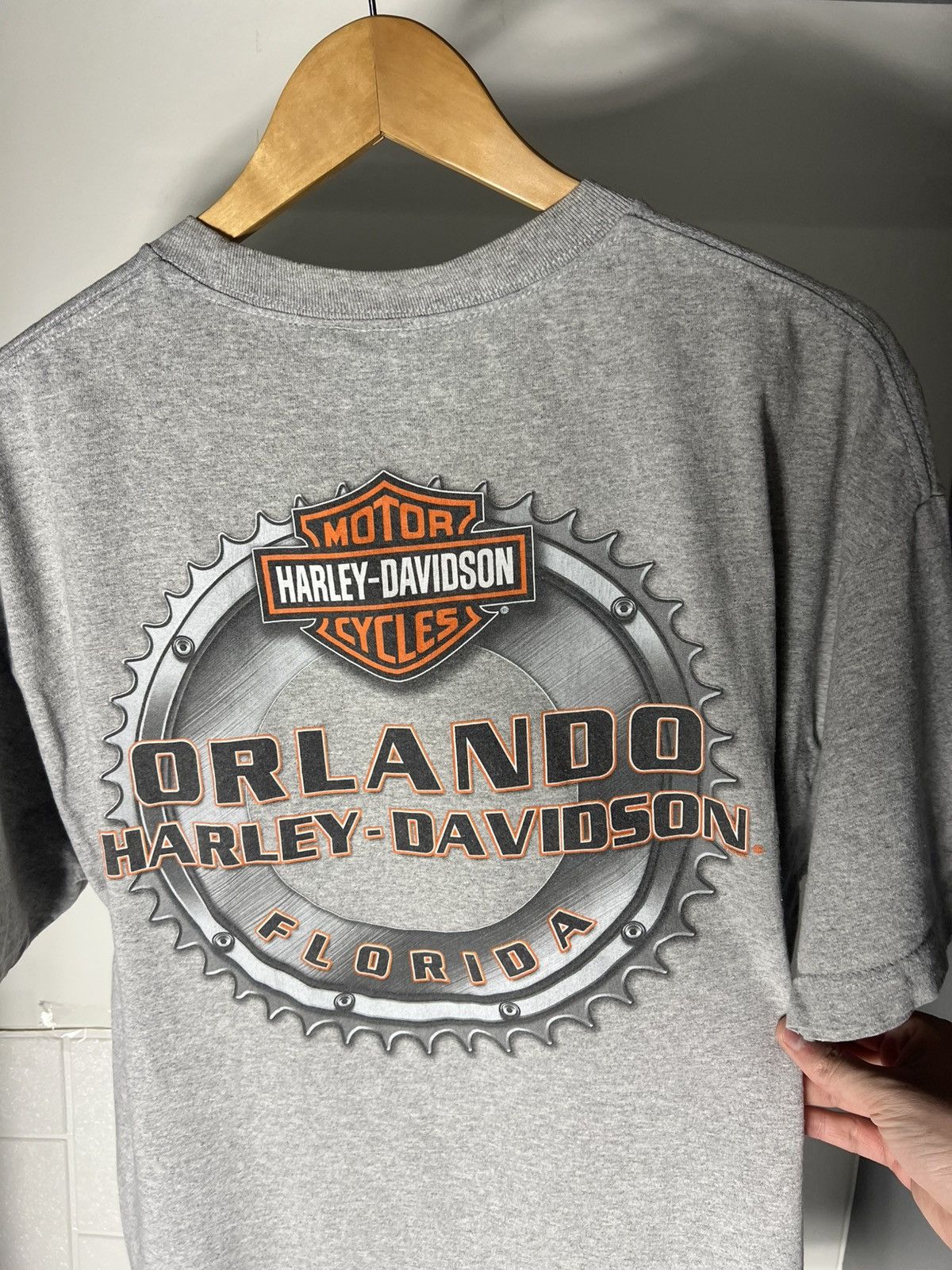 Harley Davidson VINTAGE HARLEY DAVIDSON MOTORCYCLE ORLANDO FLORIDA RETRO 90s Size US XL / EU 56 / 4 - 23 Thumbnail