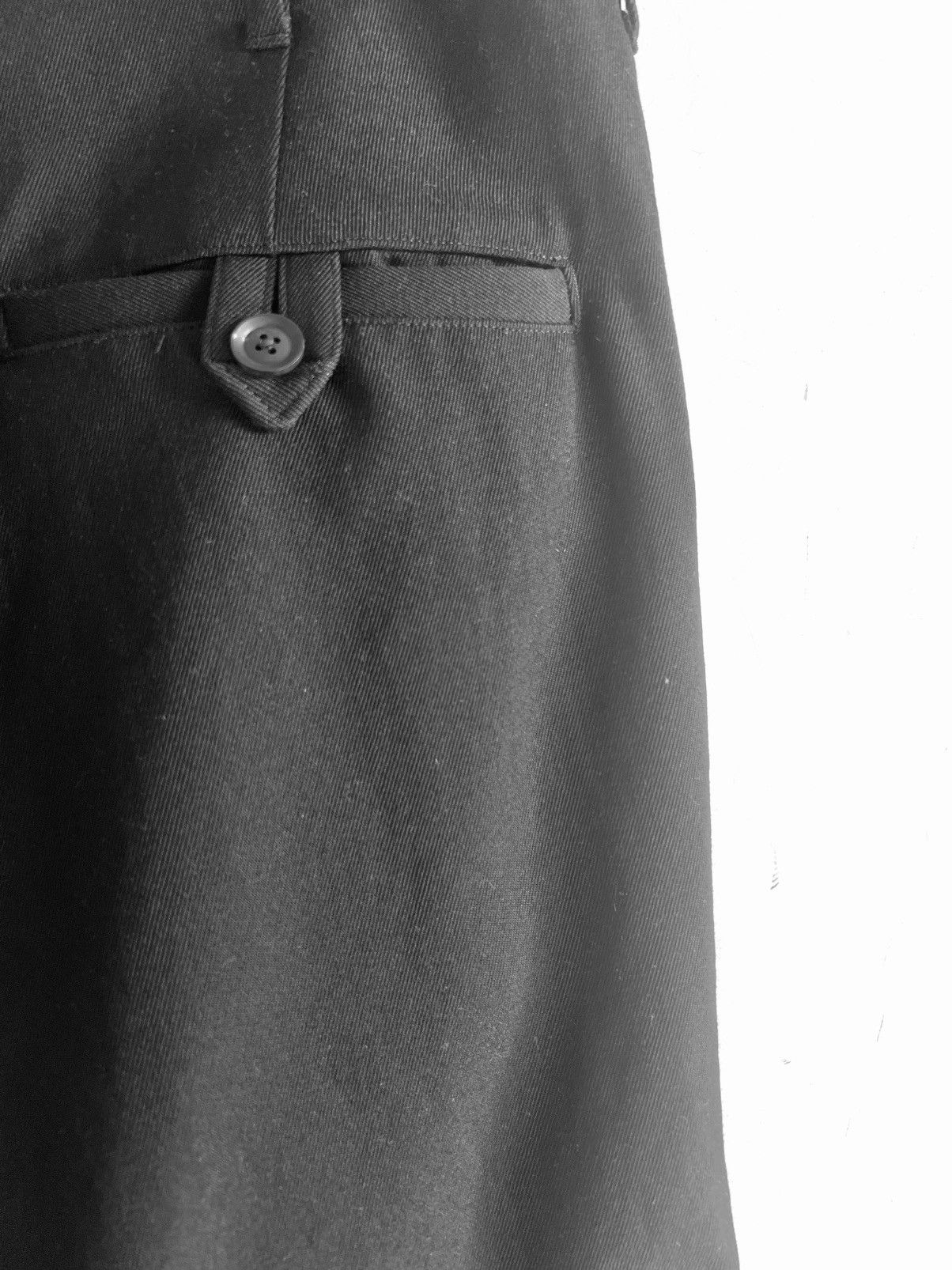 Yohji Yamamoto Yohji Yamamoto Pour Homme - ARMY WOOLBACK LOOP TAB PANT Size US 30 / EU 46 - 12 Thumbnail
