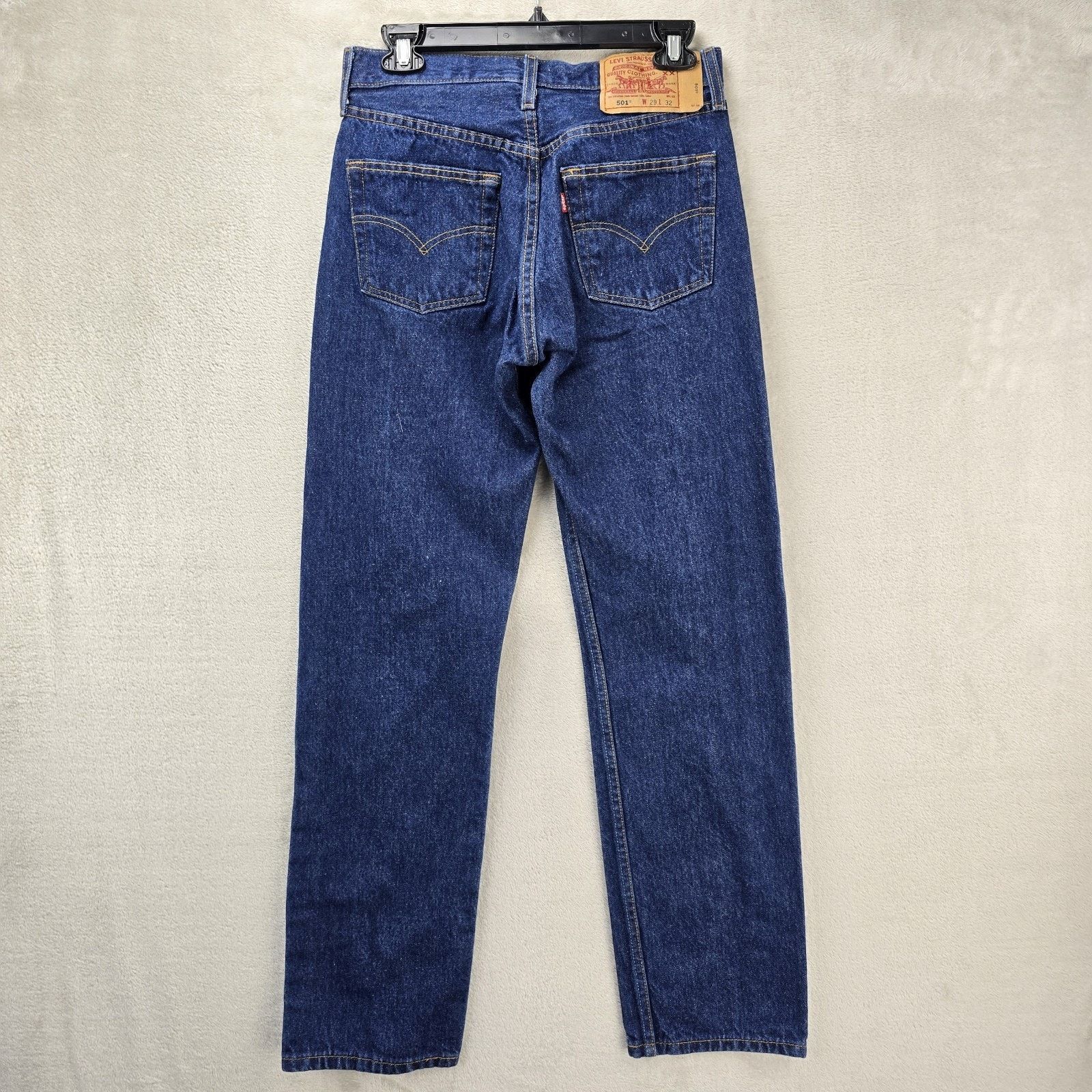 Levi's Vtg Levis 501 Jeans Men 29x32 (Fits 28x30) Button Fly Y2K Size US 28 / EU 44 - 9 Thumbnail