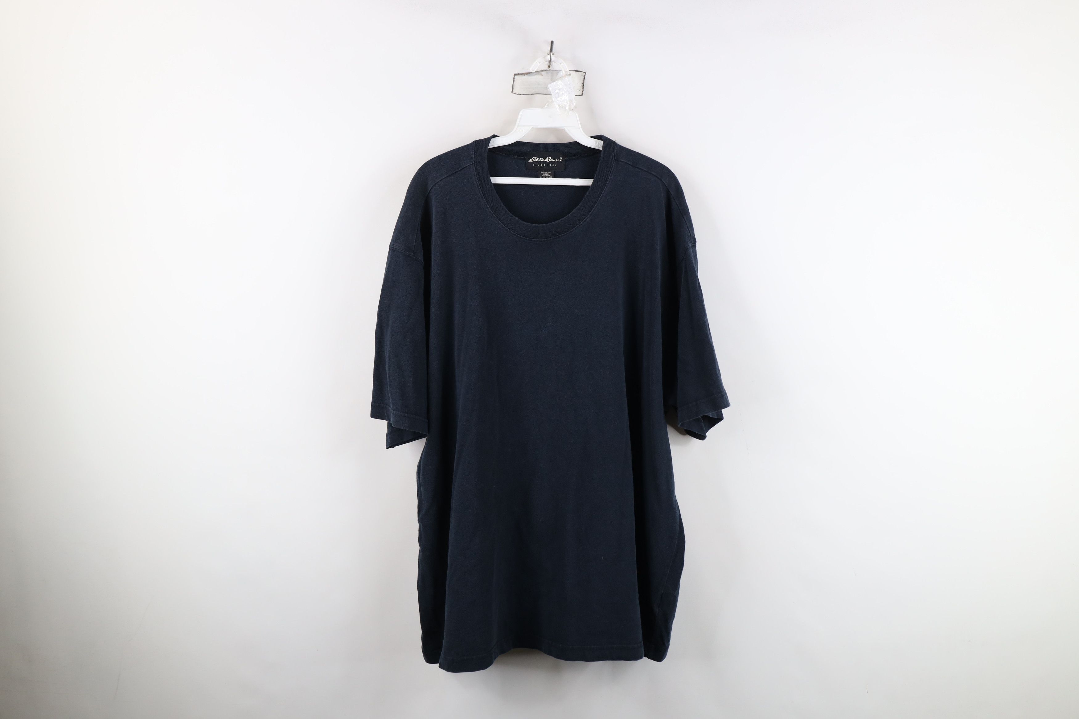 Eddie Bauer Vintage 90s Eddie Bauer Blank Cotton T-Shirt Black Size US XXL / EU 58 / 5 - 1 Thumbnail