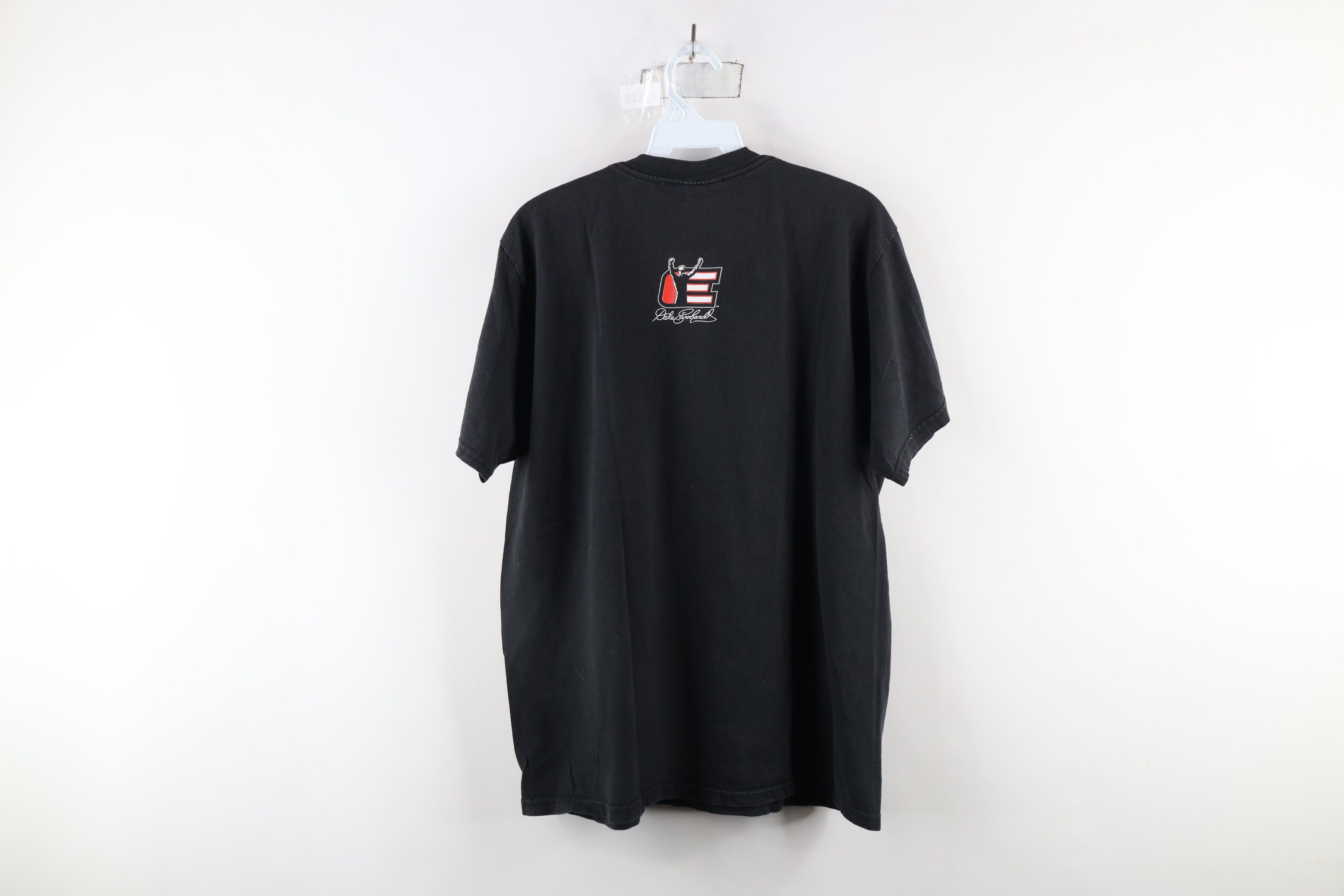 Vintage Vintage NASCAR Spell Out Dale Earnhardt Racing T-Shirt Black Size US L / EU 52-54 / 3 - 9 Thumbnail