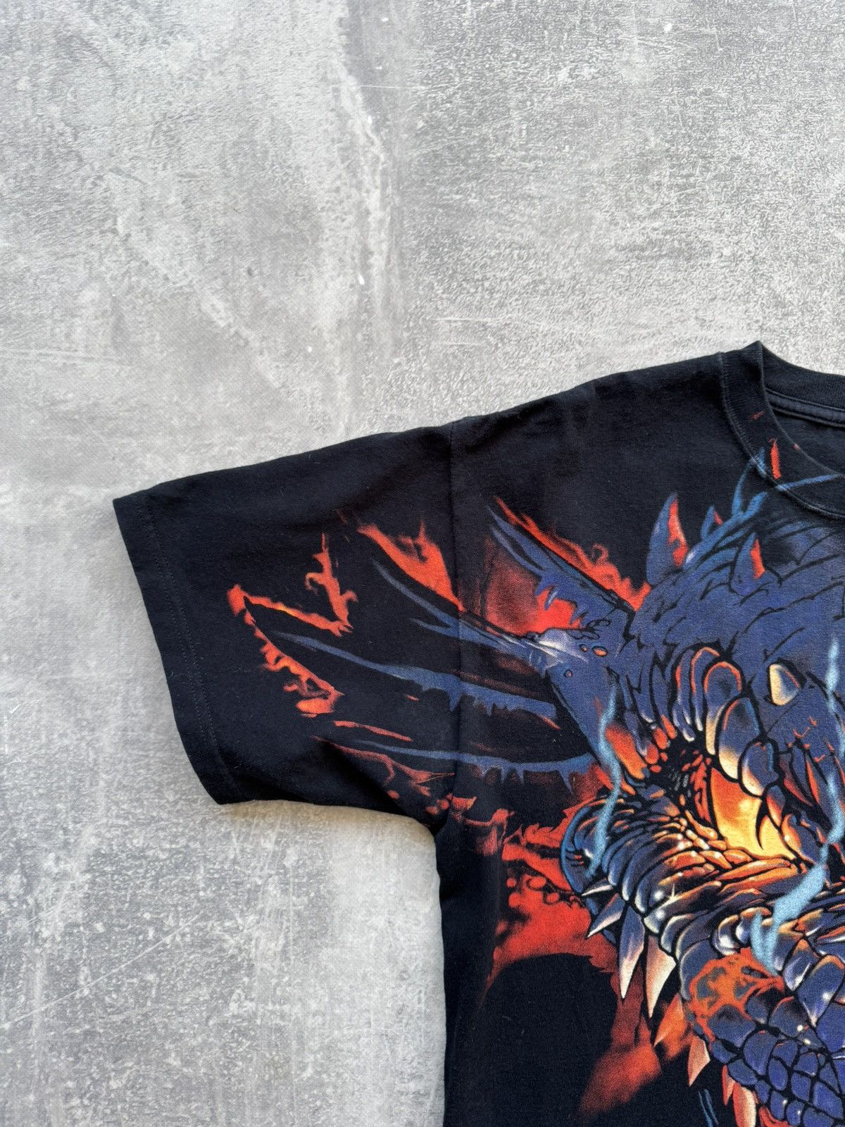 Liquid Blue × Vintage Vintage Liquid Blue Dragon All Over Print Tee Oversize Size US L / EU 52-54 / 3 - 5 Thumbnail