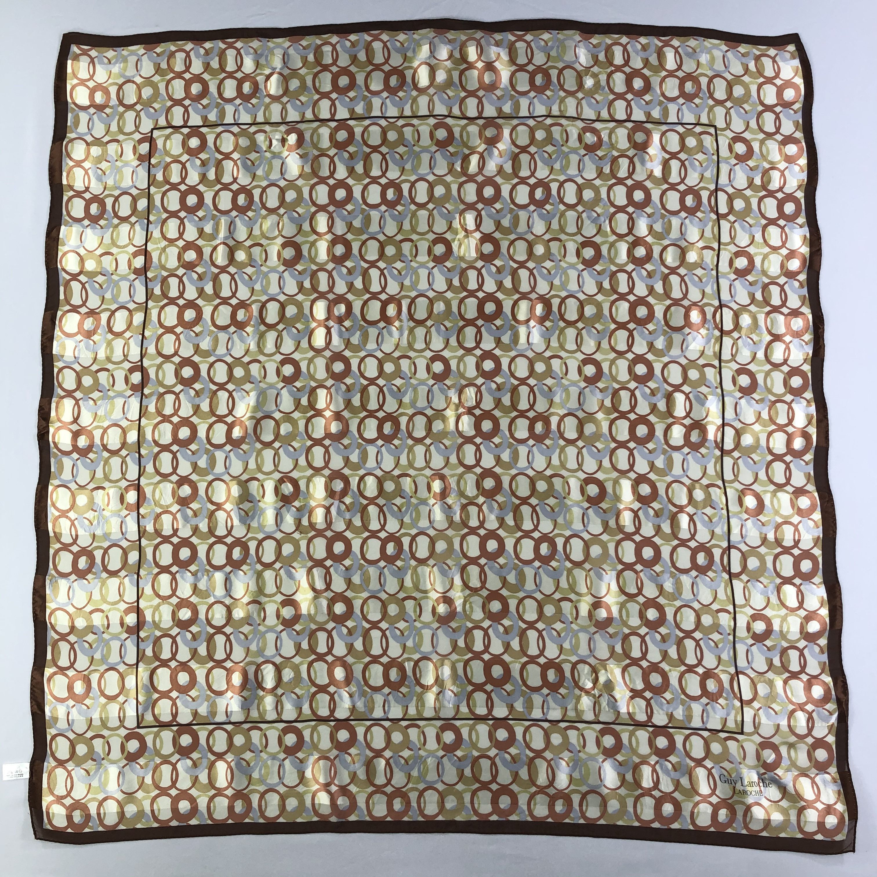 Guy Laroche × Vintage Vintage Guy Laroche Silk Scarf Size ONE SIZE - 2 Thumbnail