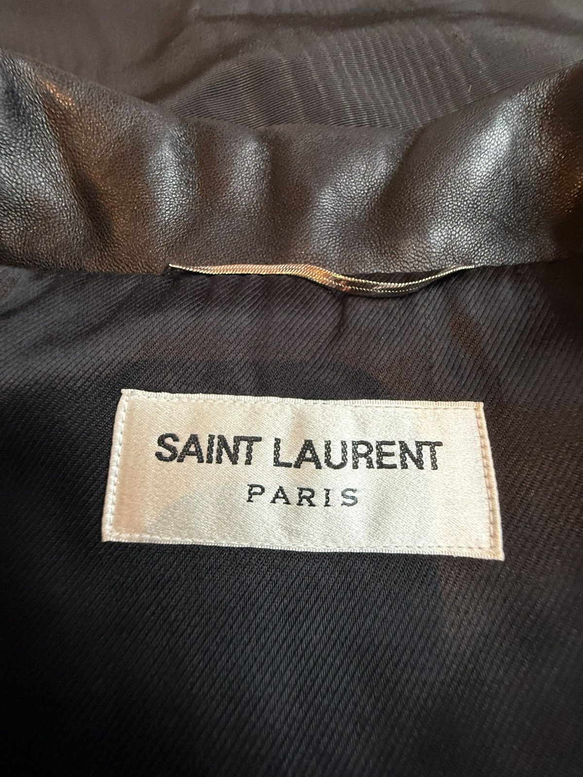 Saint Laurent Paris SS13 Saint Laurent sleeveless biker vest leather jacket L01 Size US S / EU 44-46 / 1 - 16 Thumbnail