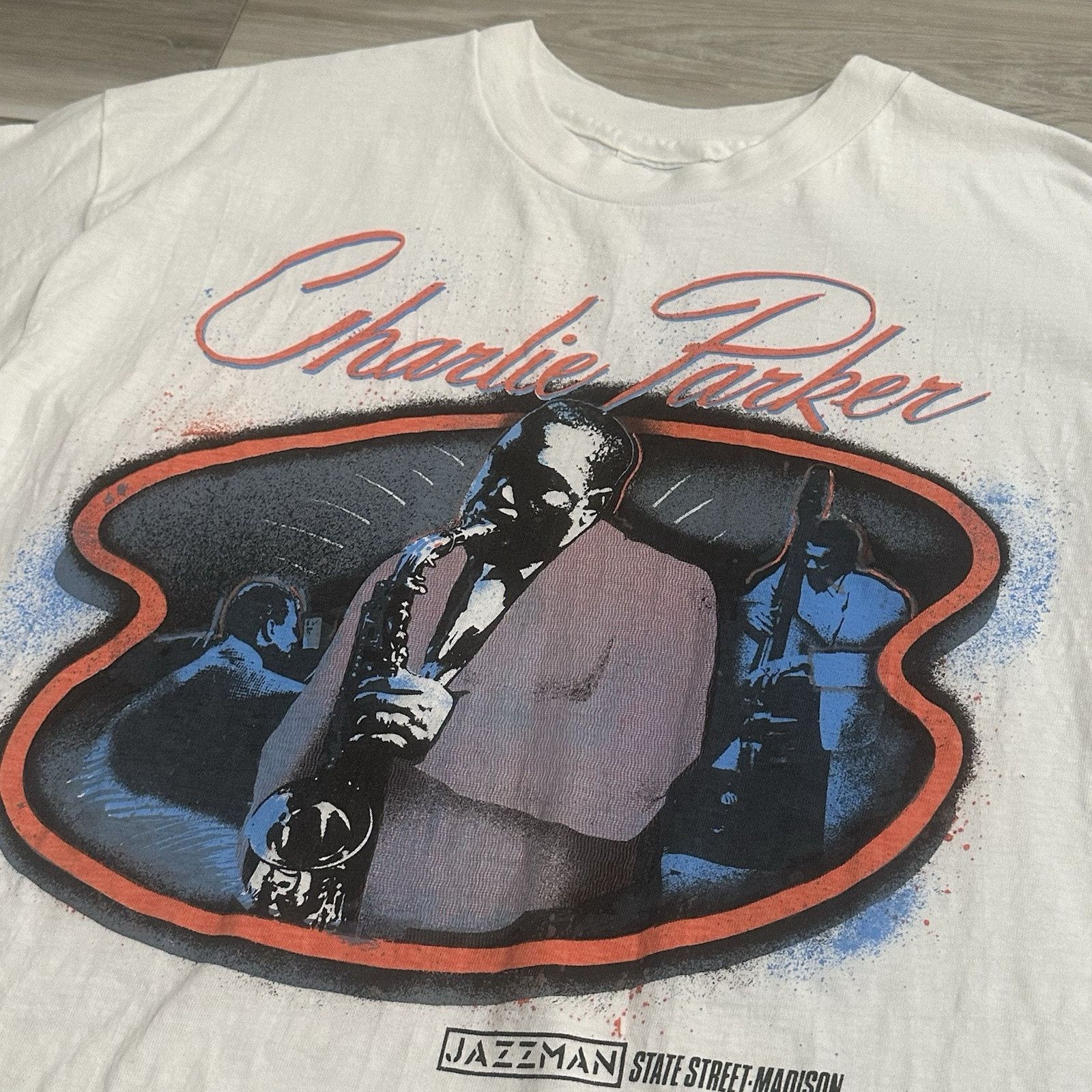 Hanes VTG Hanes Charlie Parker Single Stitch Men’s Size X-Large Size US XL / EU 56 / 4 - 2 Thumbnail