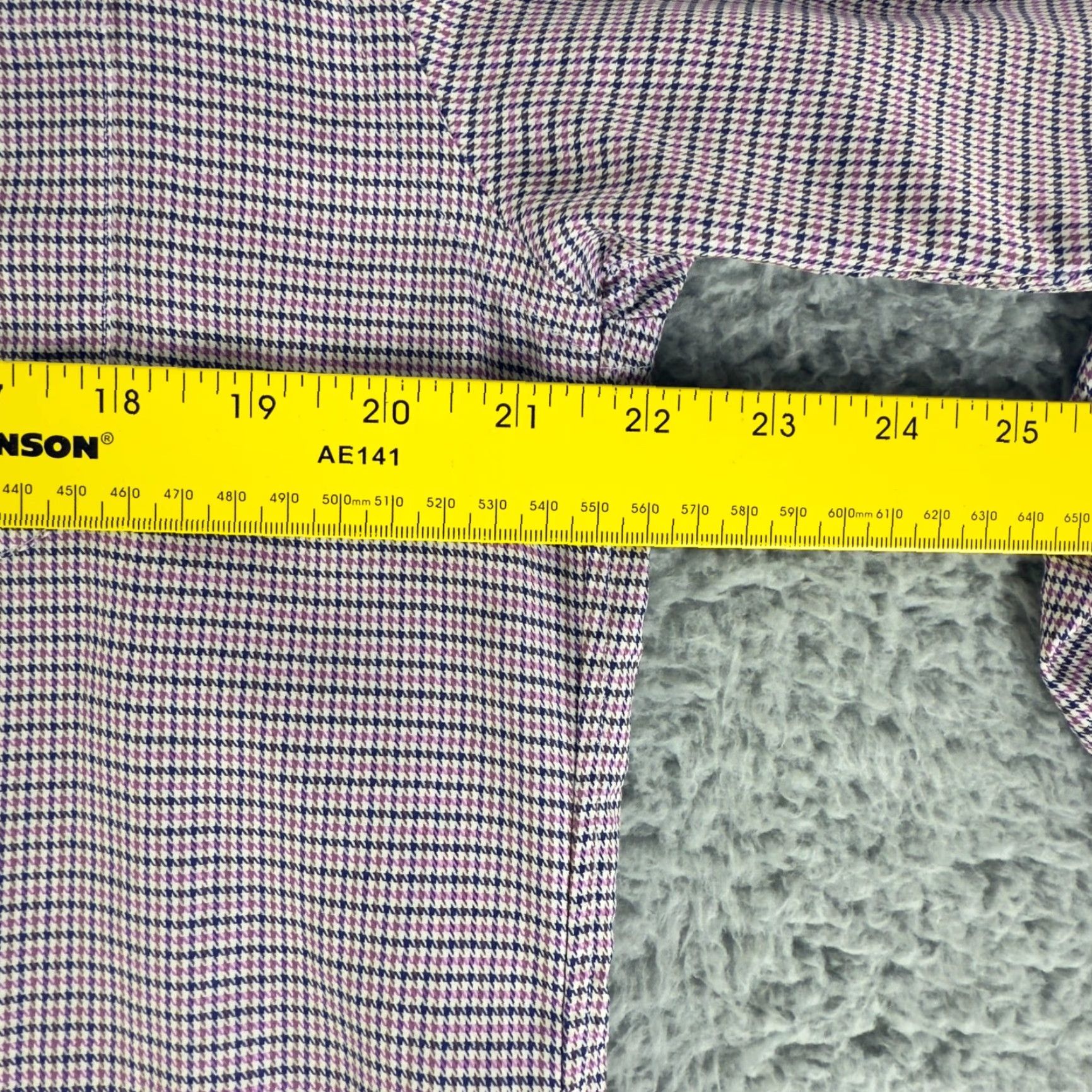 Brooks Brothers Brooks Brothers Button-Down Shirt Mens Medium Purple Houndstooth Long Sleeve Size US M / EU 48-50 / 2 - 5 Thumbnail