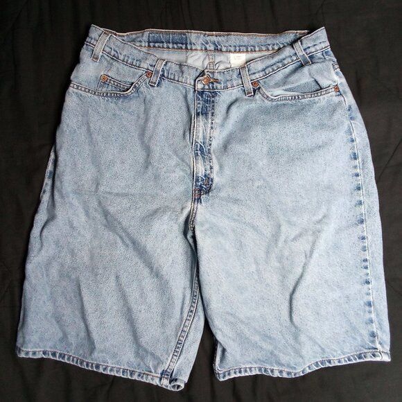 Levi's Vintage Clothing Vintage Levi's 550 Loose Fit Blue Denim Jean Shorts Size US 36 / EU 52 - 2 Thumbnail