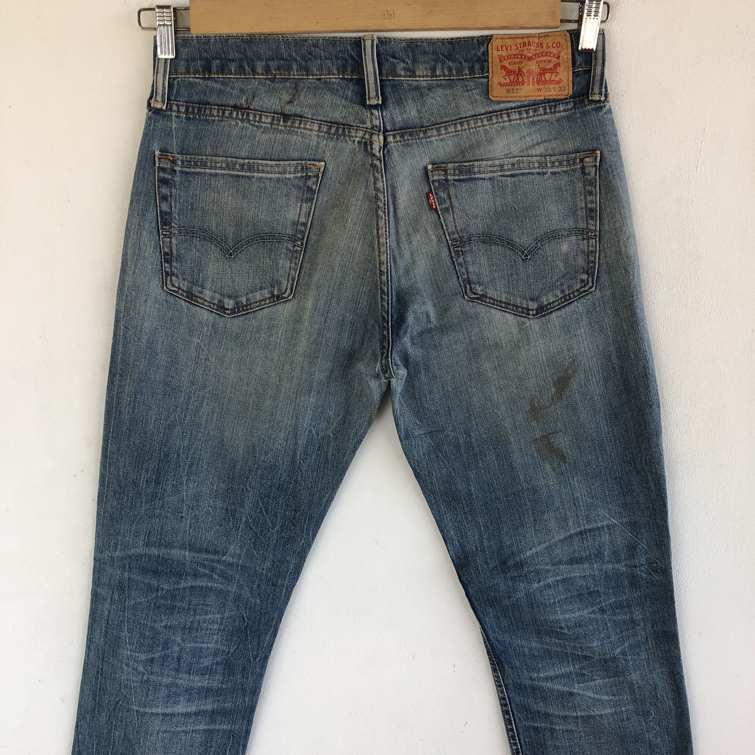Levi's Vintage Levis Distressed Jeans Levi's 511 Denim Skinny Pants Size US 34 / EU 50 - 4 Thumbnail