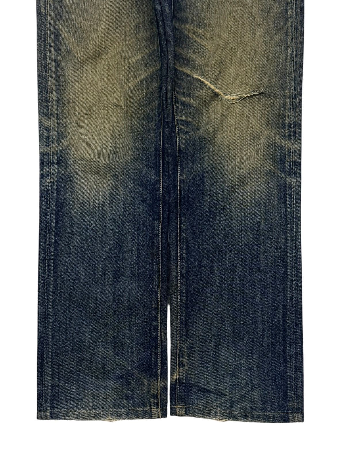 Uniqlo Vintage Uniqlo Japanese Denim Jeans | Vintage Faded Mud Wash Size US 35 - 6 Thumbnail