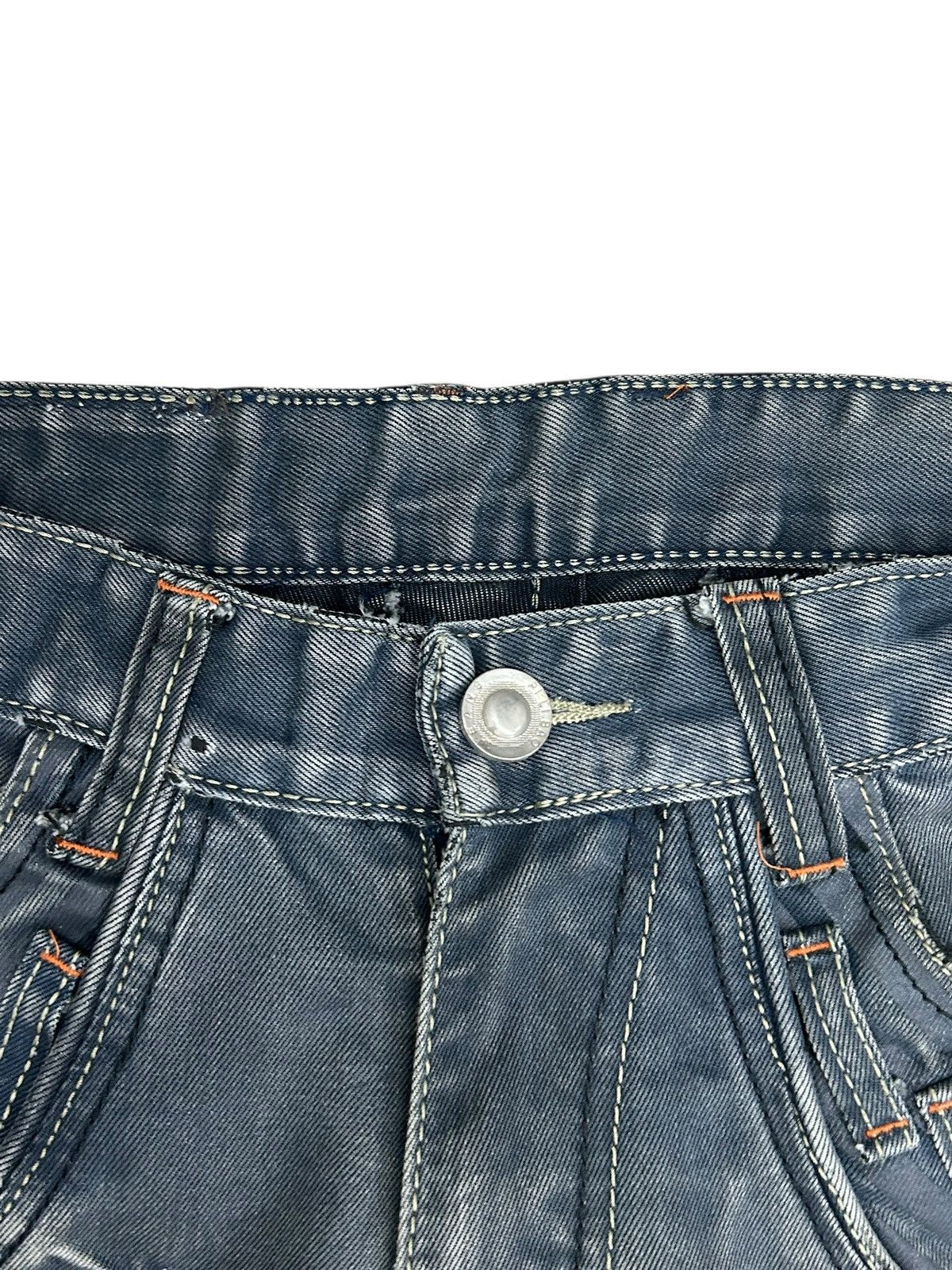 GOSTAR DE FUGA × Hysteric Glamour × Japanese Brand Pilibao Japan Made Biker Jean Multipocket Distressed Padded Size US 31 - 13 Thumbnail