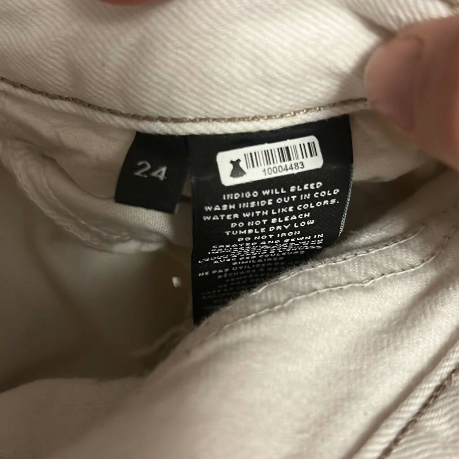 J Brand J Brand Beige High-Rise Raw Hem Straight Leg Cropped Jeans Size 24" / US 00 / IT 34 - 8 Thumbnail
