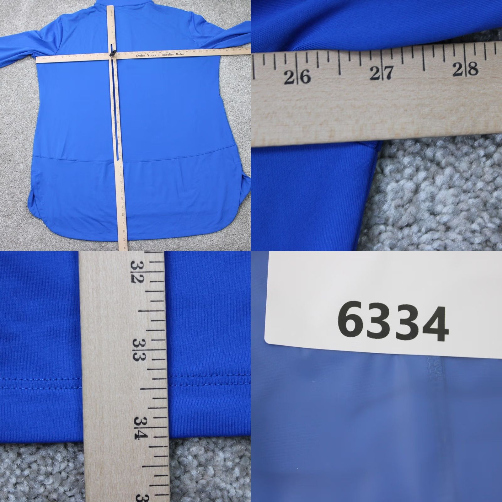 Vintage Veil Spark Sweatshirt Mens 2XL XXL Royal Blue 1/2 Zip Performance Athletic L/S Size US XXL / EU 58 / 5 - 9 Thumbnail