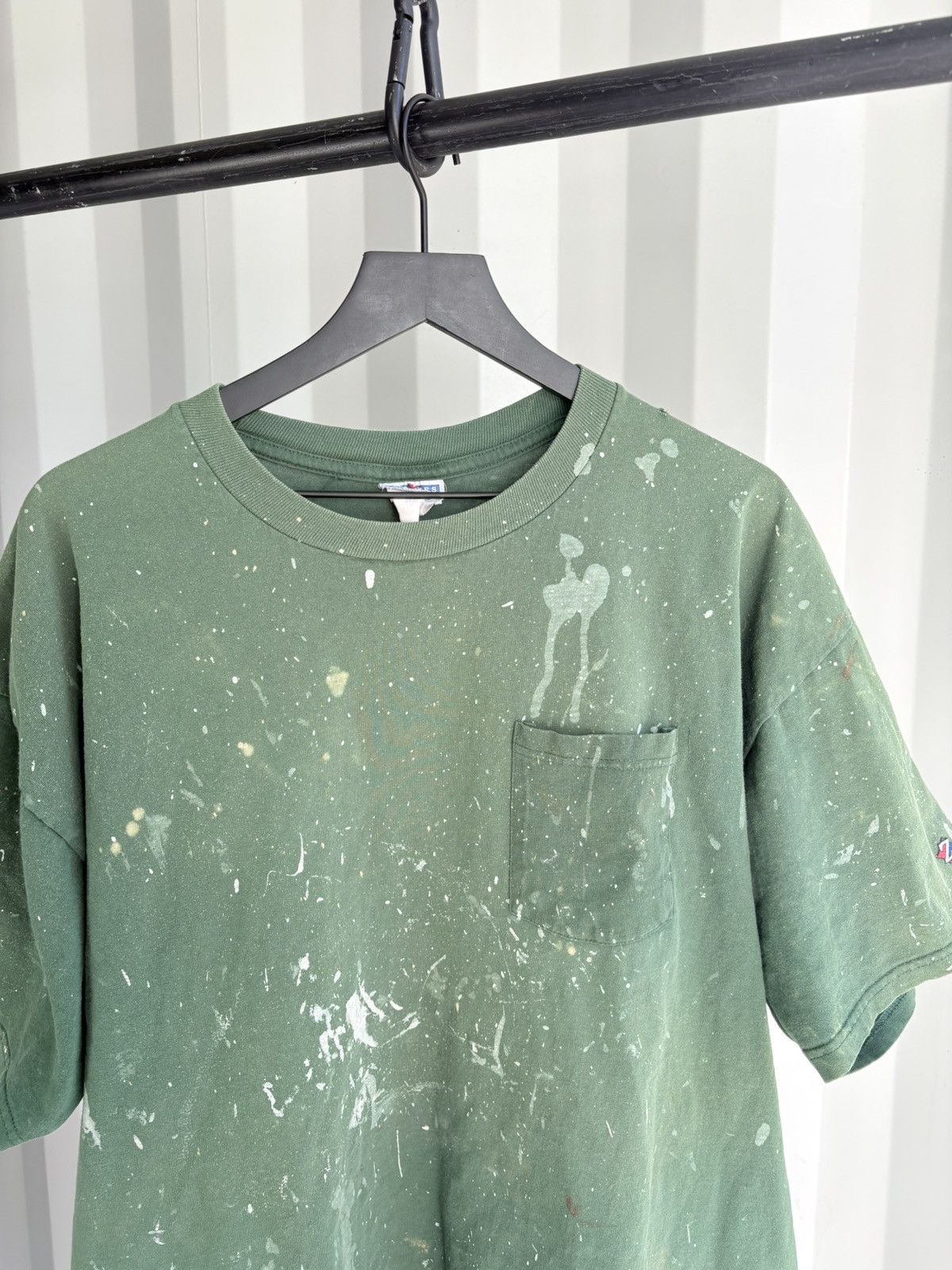 Vintage Vintage Blank Shirt Faded Thrashed Distressed Paint Grunge Size US XXL / EU 58 / 5 - 3 Thumbnail