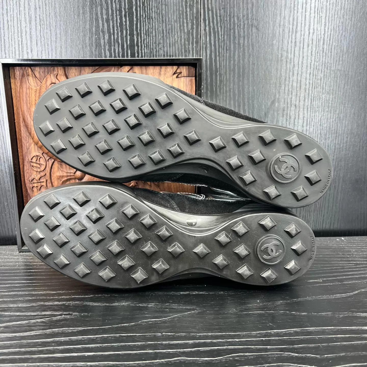 Chanel Chanel Coco Neige 25N Black Silver 40 99 New Size US 7 / EU 40 - 6 Thumbnail